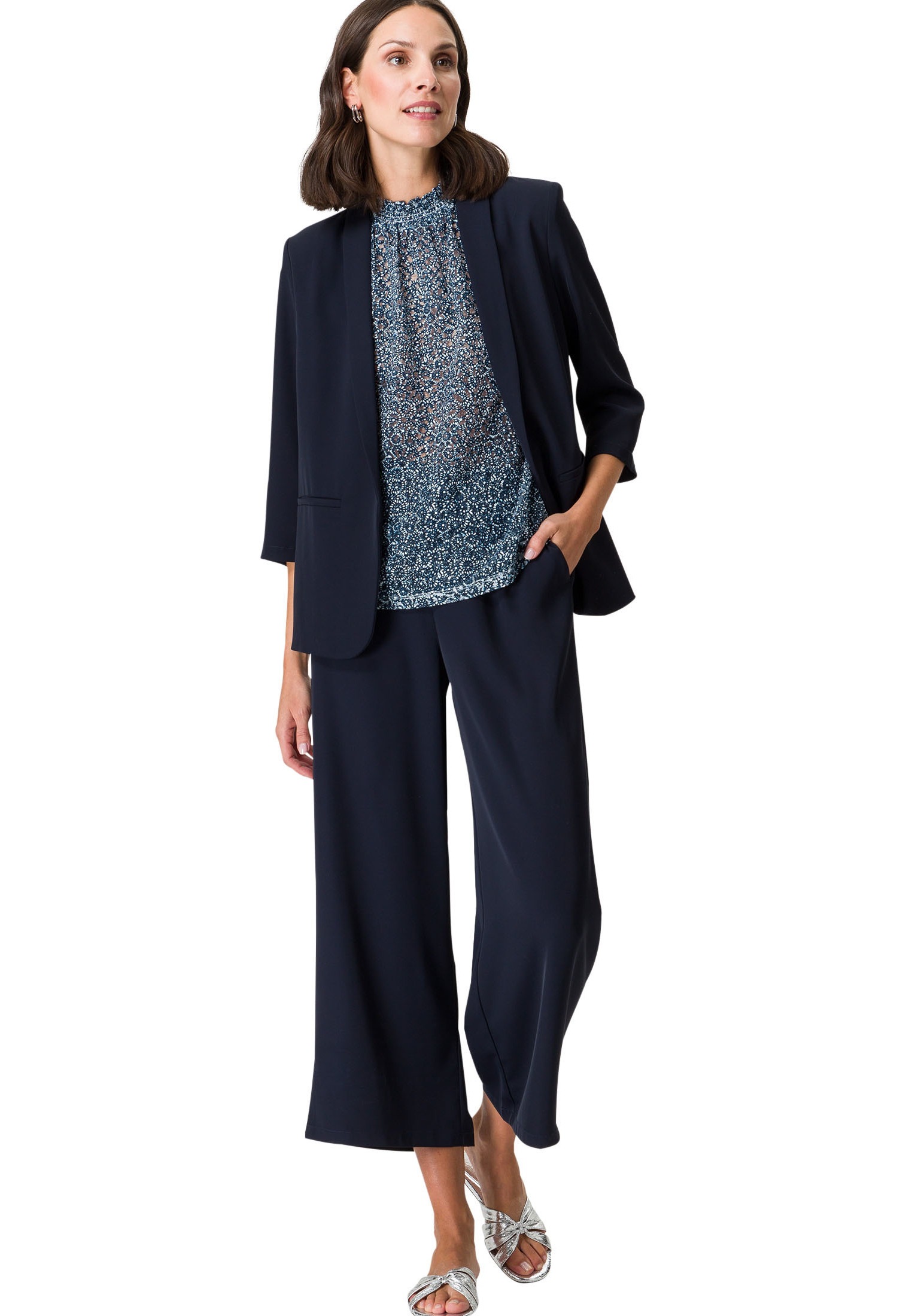 Zero Jackenblazer »zero Blazer offener Style«, Plain/ohne Details