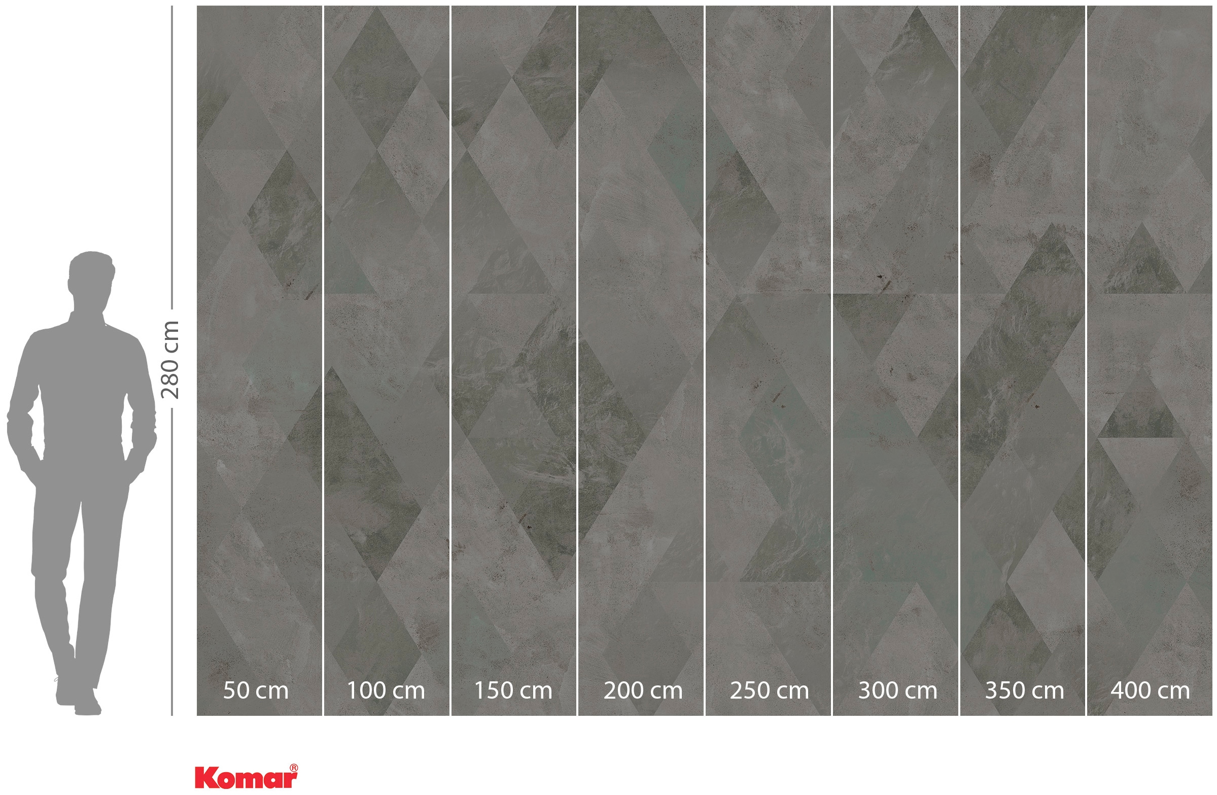 Komar Vliestapete »Digitaldruck Vlies -  Harlekin Clay - Größe 400 x 280 cm« bedruckt glatt Wohnzimmer, Schlafzimmer