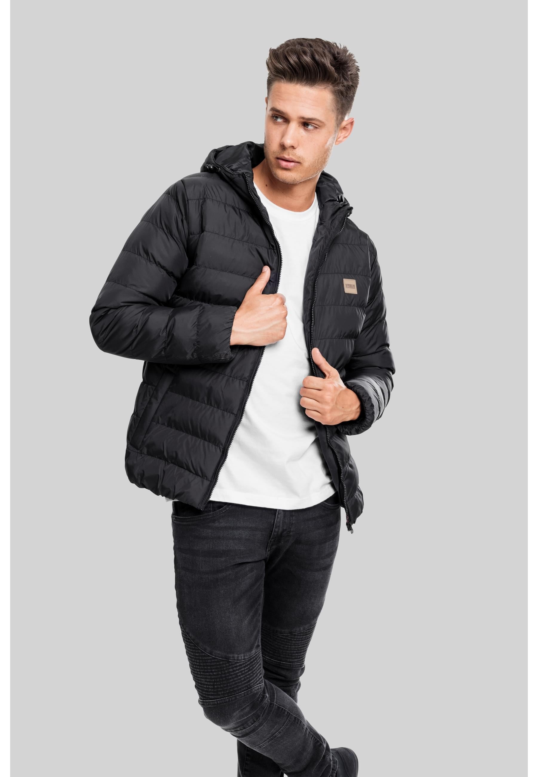 URBAN CLASSICS Winterjacke »Urban Classics Herren Basic Bubble Jacket«, (1 St.), mit Kapuze