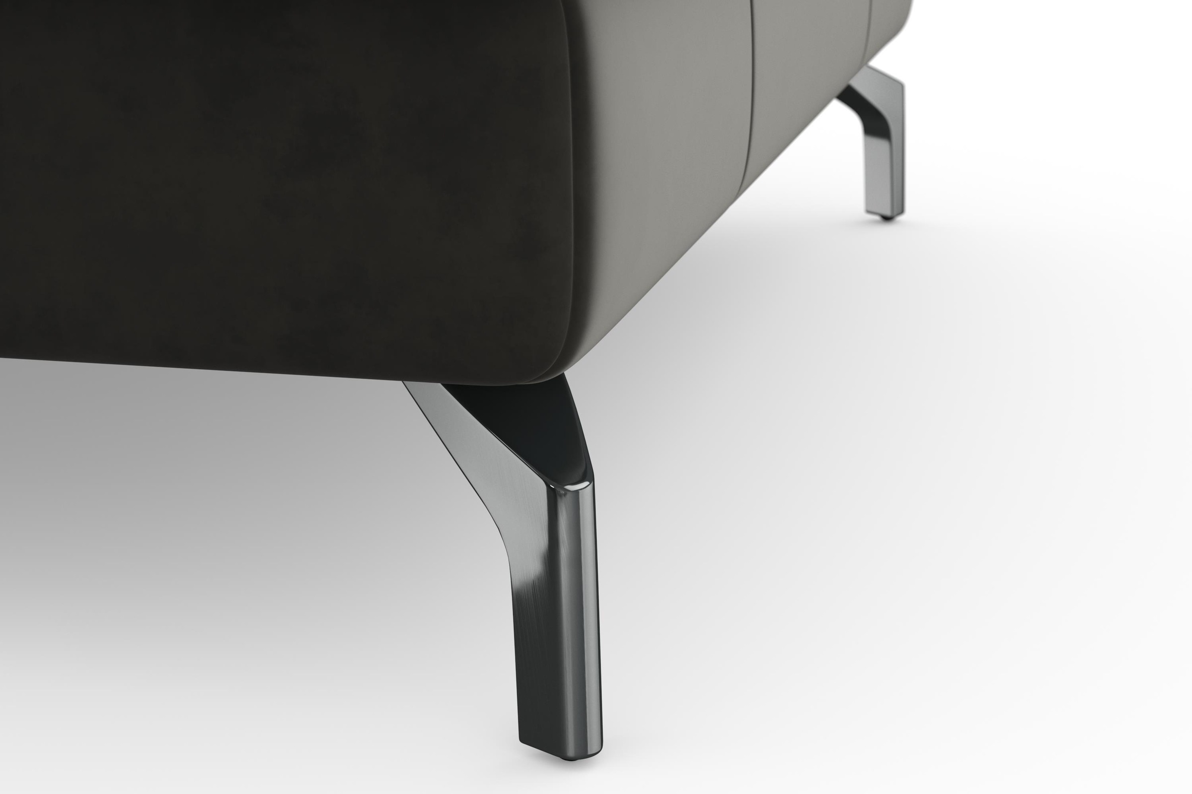 sit&more Ecksofa »Bendigo L-Form«, inklusive Sitztiefenverstellung, Bodenfreiheit 12 cm, in 2 Fußfarben