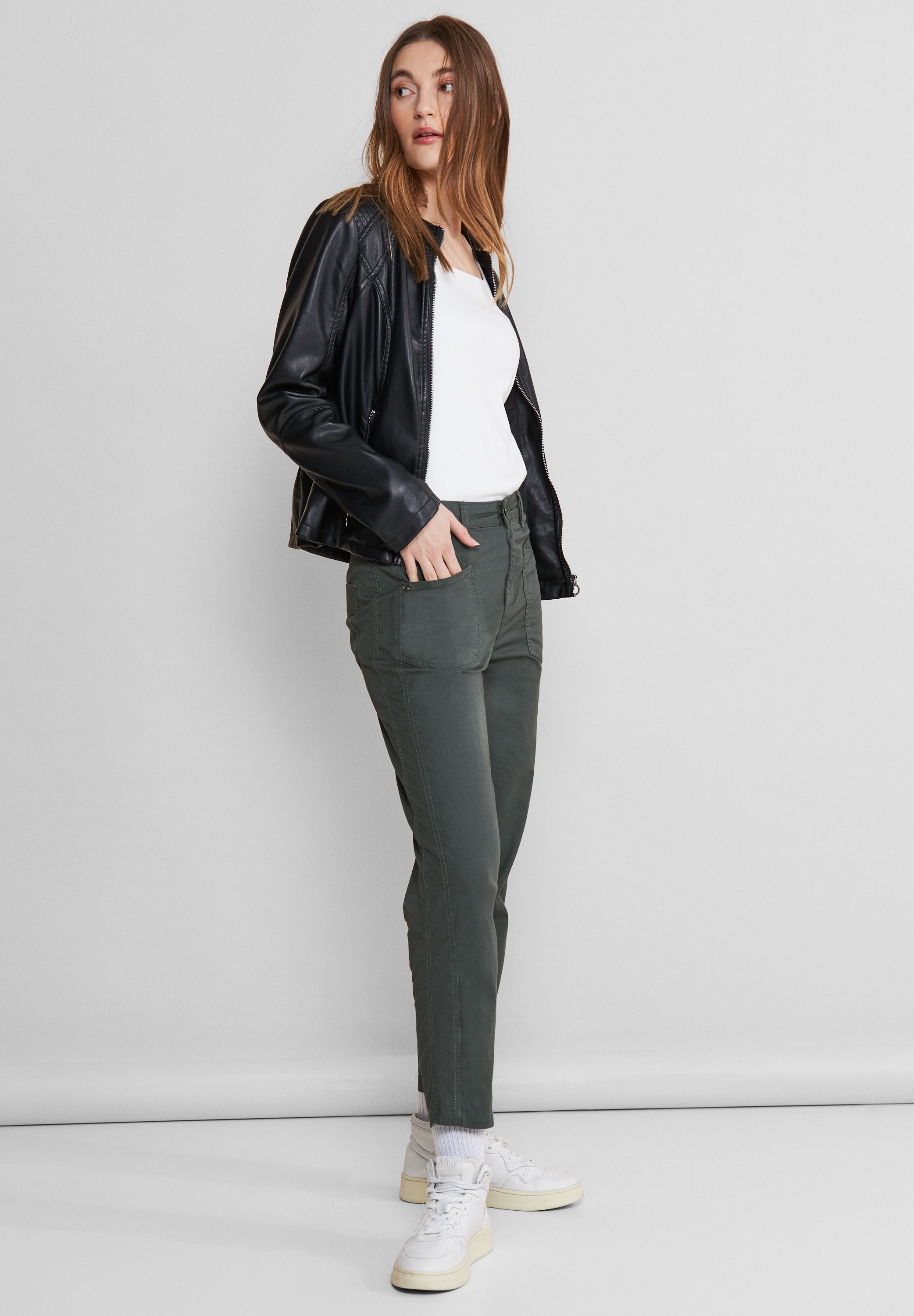 STREET ONE Cargohose, High Waist