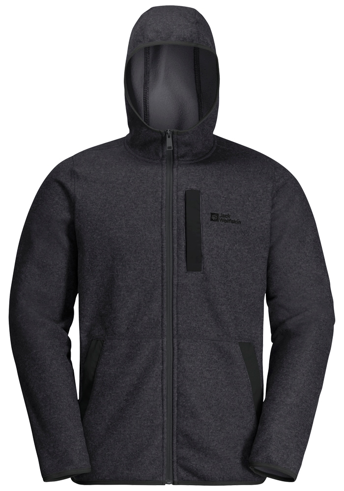 Jack Wolfskin Fleecejacke »TANNENSPUR HOODED JKT M«, mit Kapuze