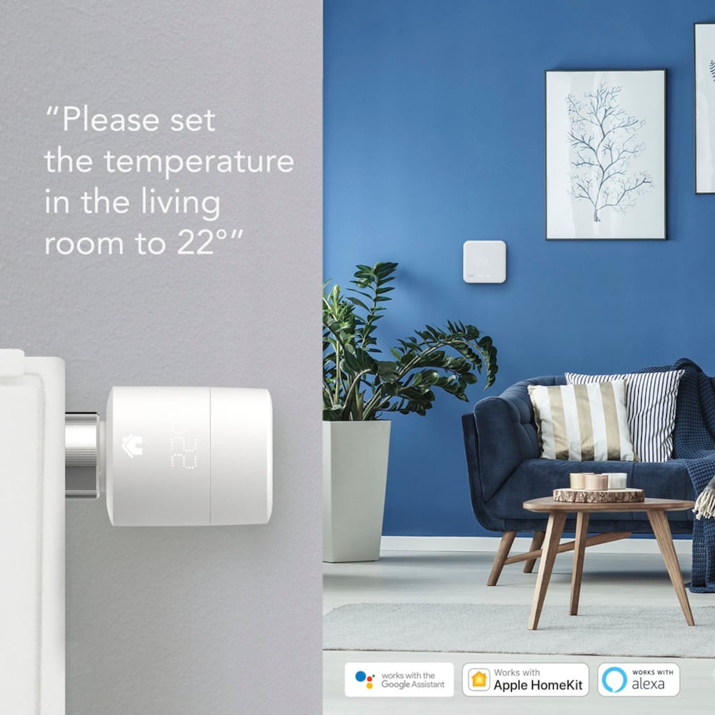 Tado Heizkörperthermostat »Starter Kit - Smartes Thermostat V3+ (Verkabelt) für Heizthermen«