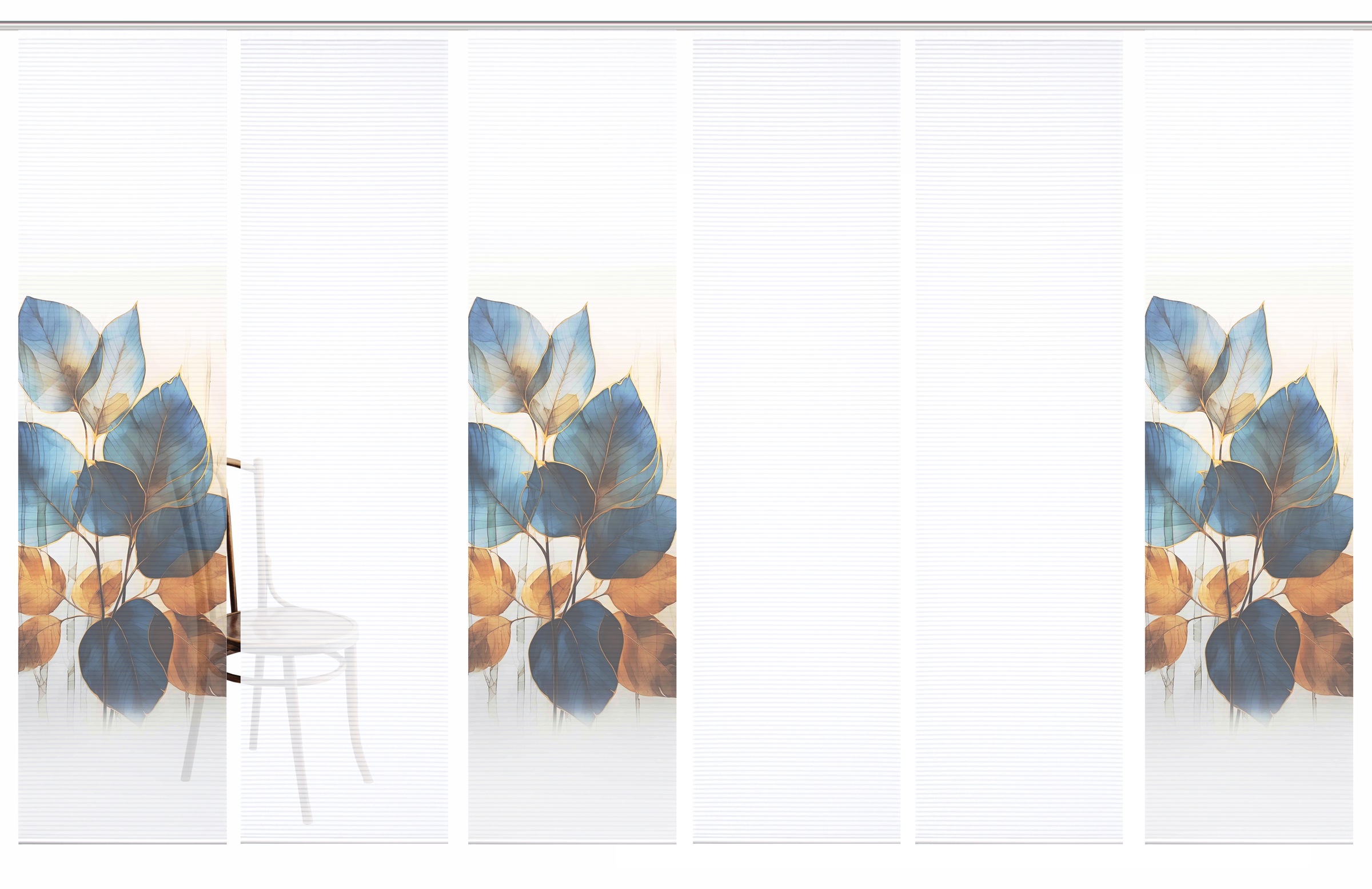 HOME in green Schiebegardine "THALIN" Paneelwagen 6 Stk. tlg. Bambusoptik, günstig online kaufen