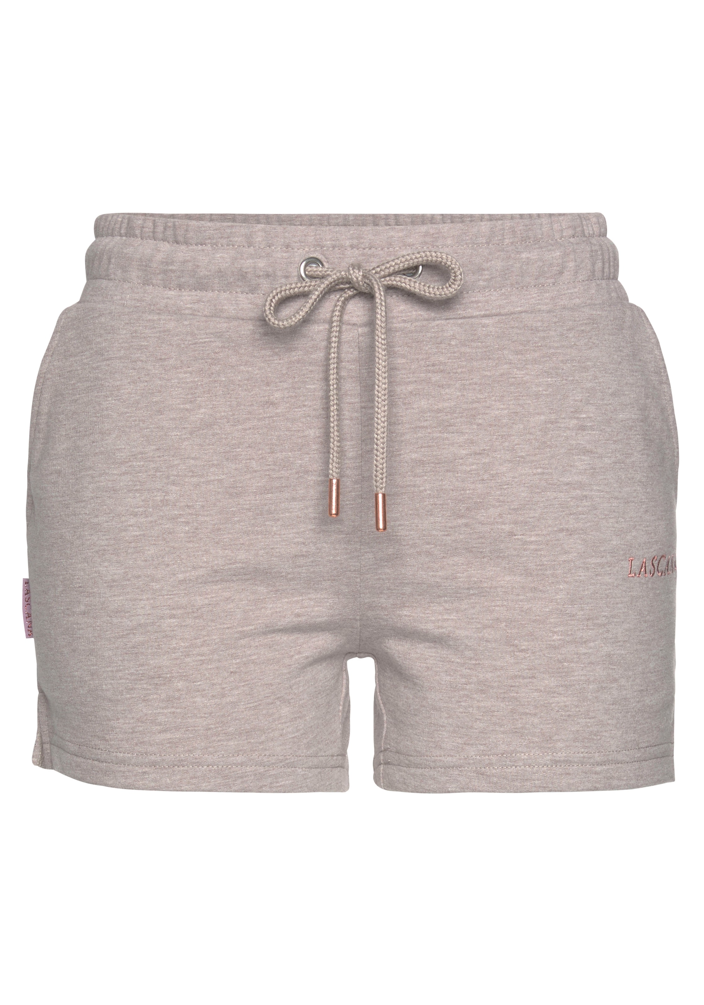 LASCANA Sweatshorts, mit Logostickerei, Loungeanzug