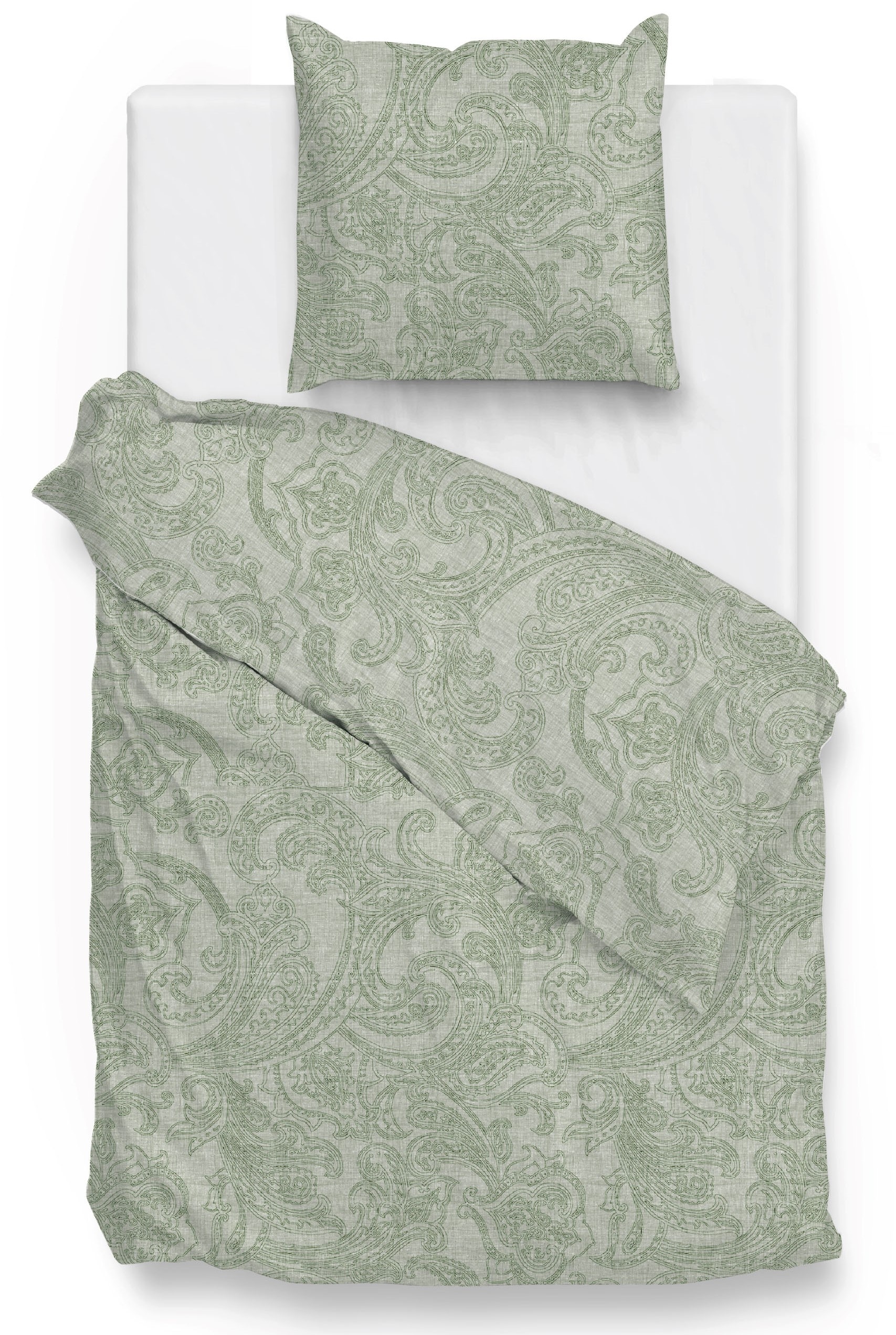 ZO HOME Bettwäsche "Paisley-di-Lino" 2 Stk. Bettwäsche aus 100% Baumwolle, günstig online kaufen