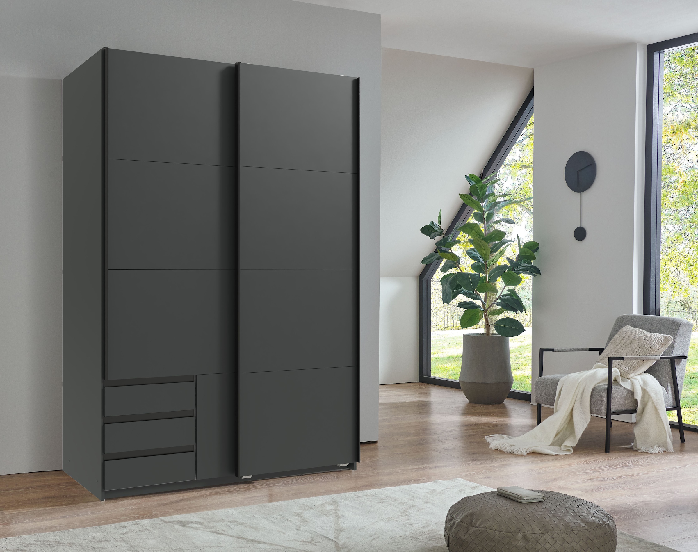 Wimex Schwebetürenschrank "Emden", Mit Außenschubkästen günstig online kaufen