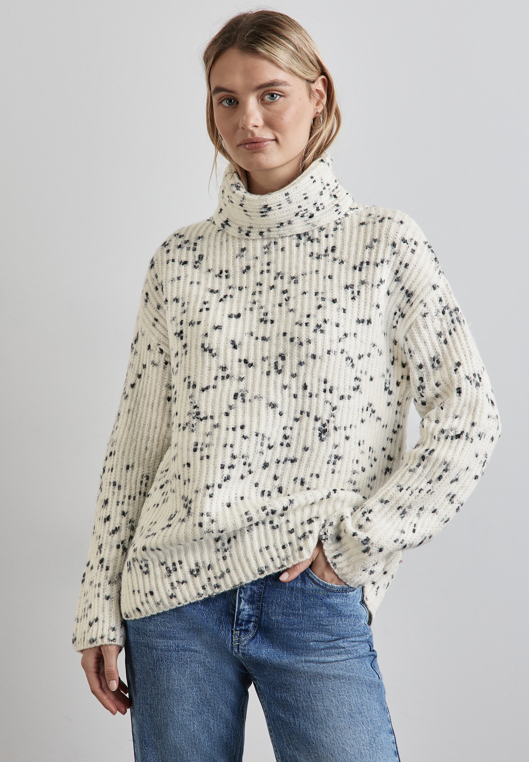 STREET ONE Strickpullover, mit Muster günstig online kaufen