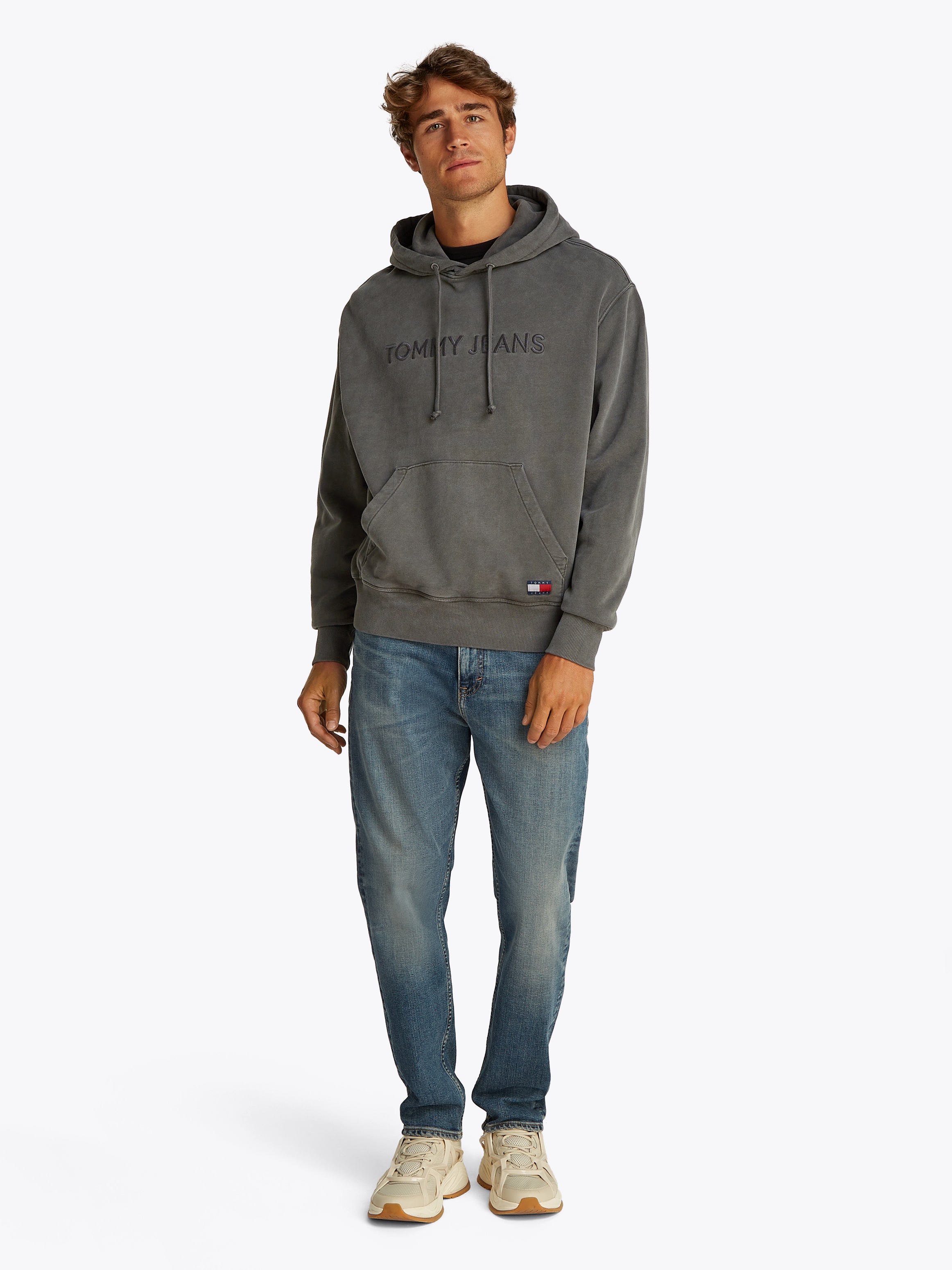 Thumbnail - Tommy Jeans Hoodie "TJM RLX TJ LABEL HOODIE" mit großer Logostickerei