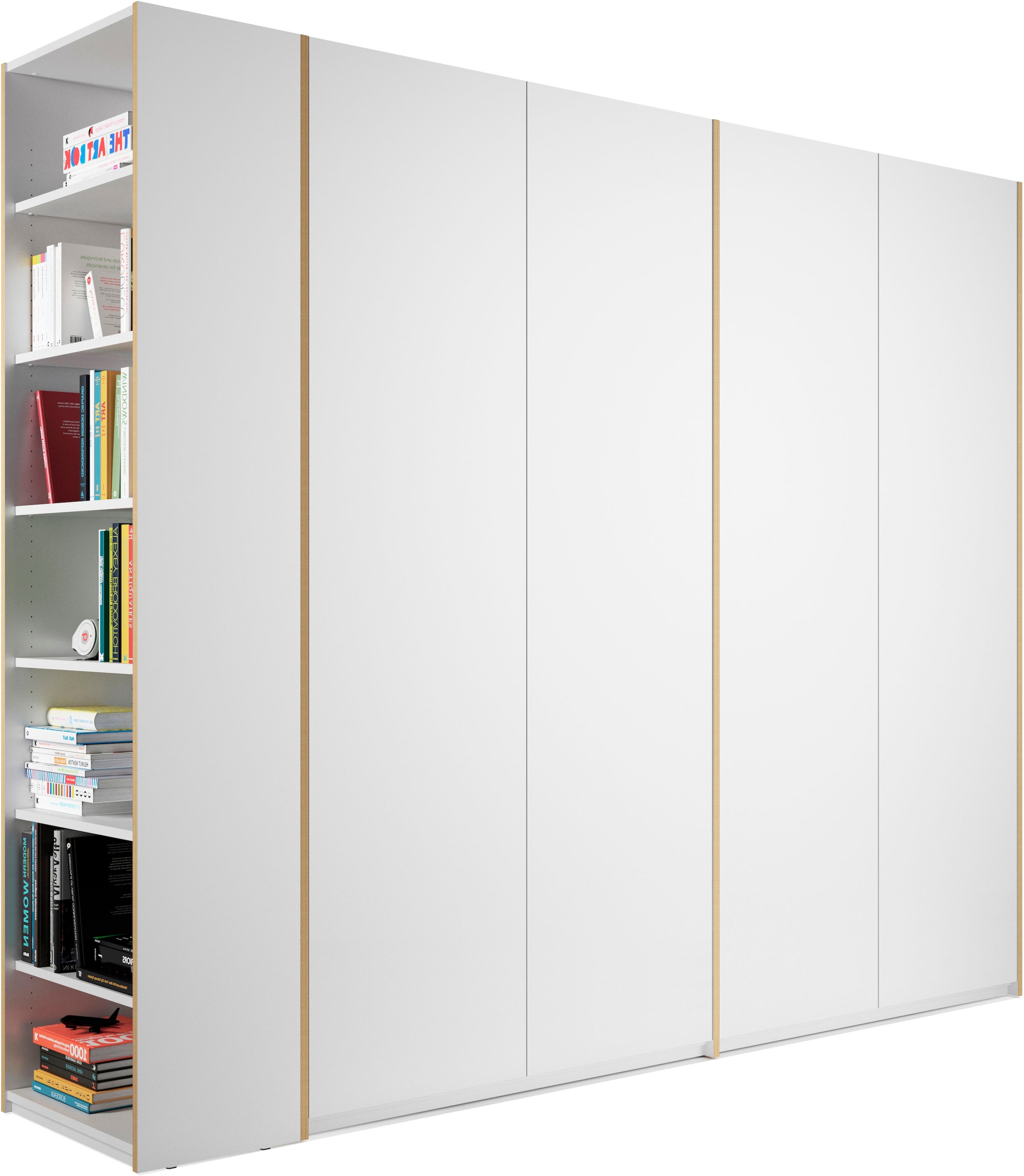 Müller SMALL LIVING Kleiderschrank »Modular Anbauregal Variante wahlweise Plus oder rechts | Boden, BAUR links 4«, montierbar durchgehender