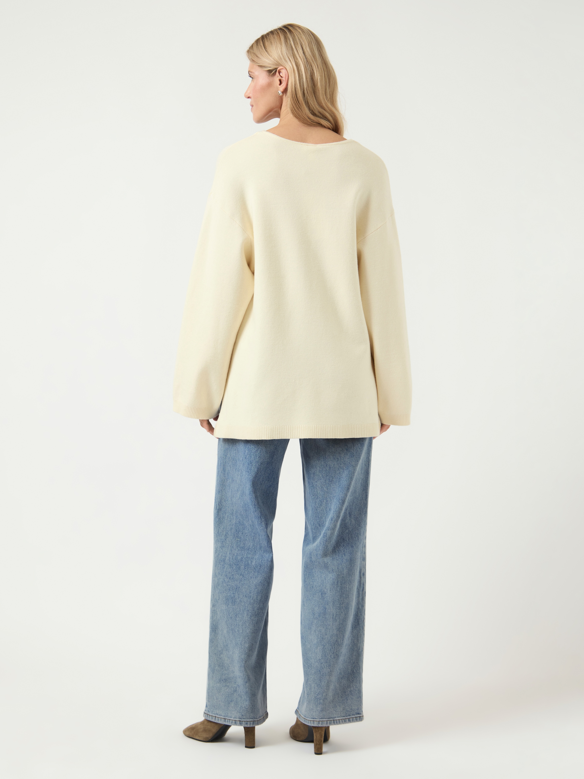 Y.A.S Strickpullover »YASELMA LS V-NECK KNIT PULLOVER S. NOOS«