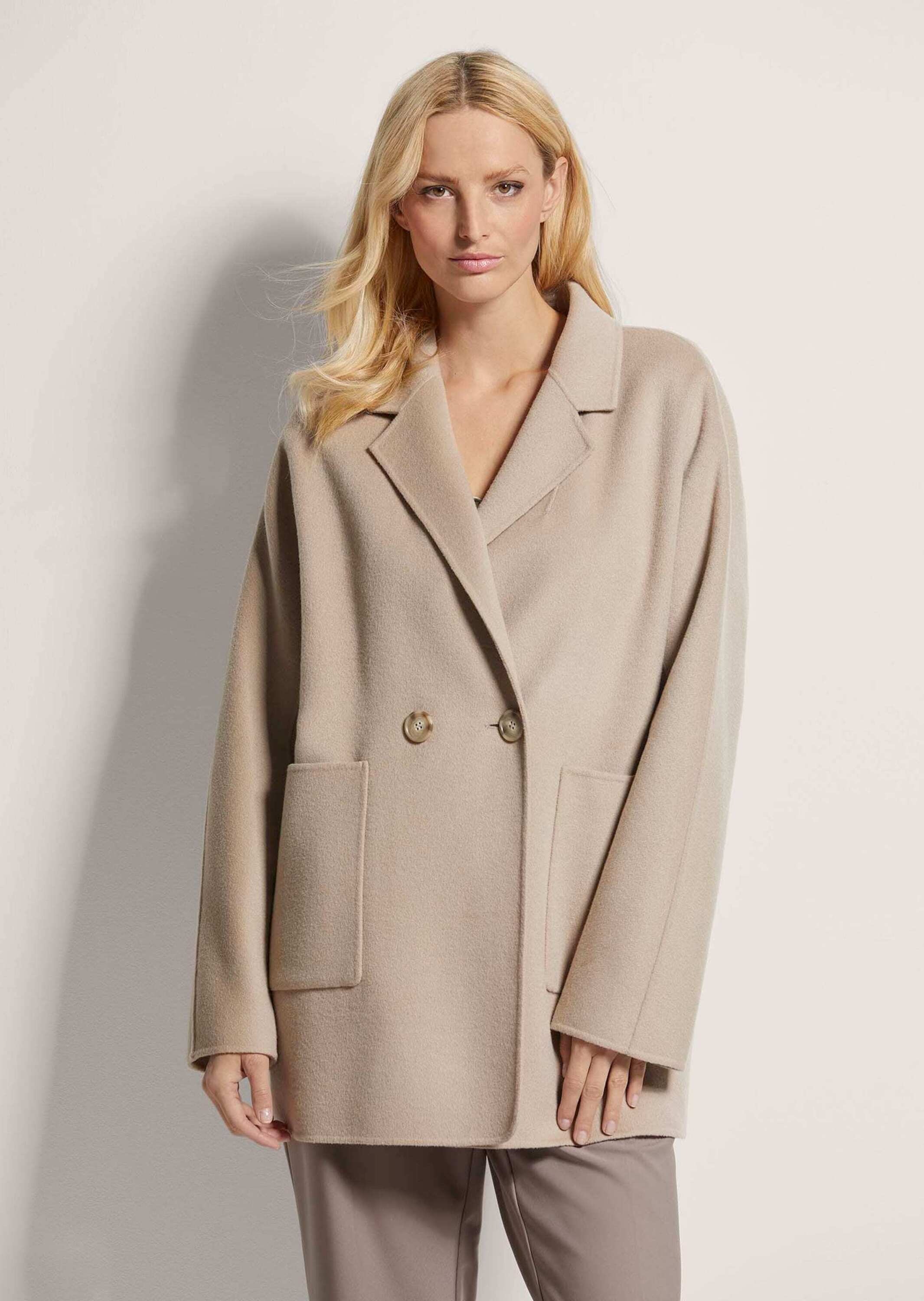 Thumbnail - MADELEINE Langmantel "Kurzmantel Eleganter Wollmantel mit Reverskragen"