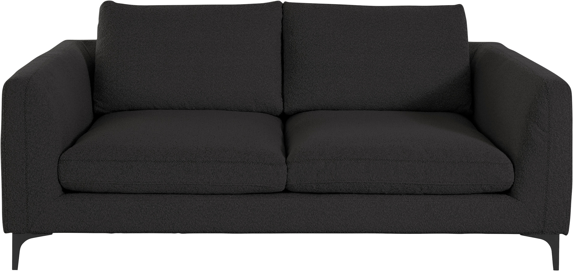 Places of Style 2-Sitzer »Nixon«, mit Federn für besseren Sitzkomfort, mit schwarzen Metallbeinen
