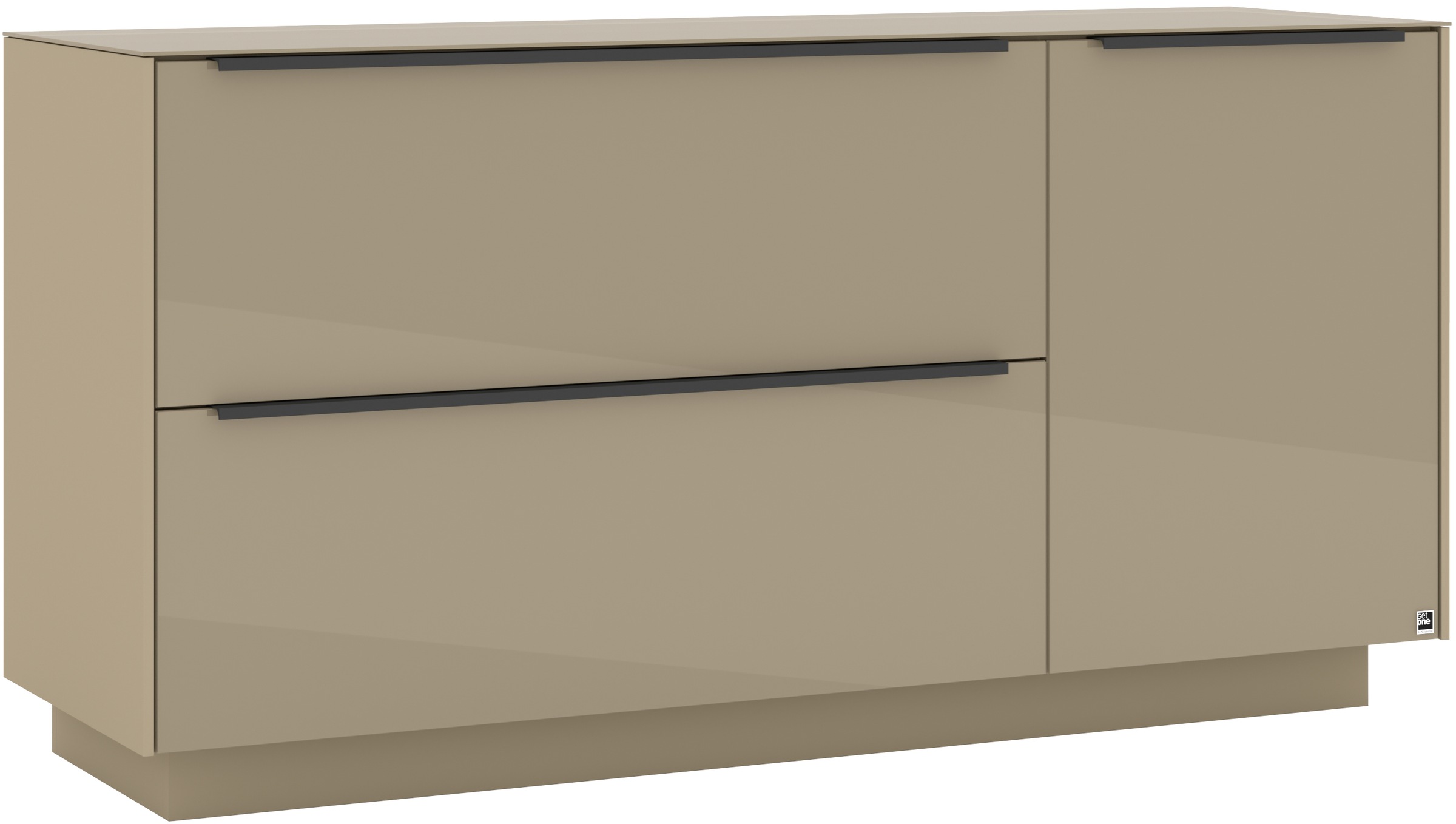 set one by Musterring Lowboard »Reno« 1 Stk. tlg. Mit Sockel in diversen Farben, 71 cm Höhe & Farbauswahl