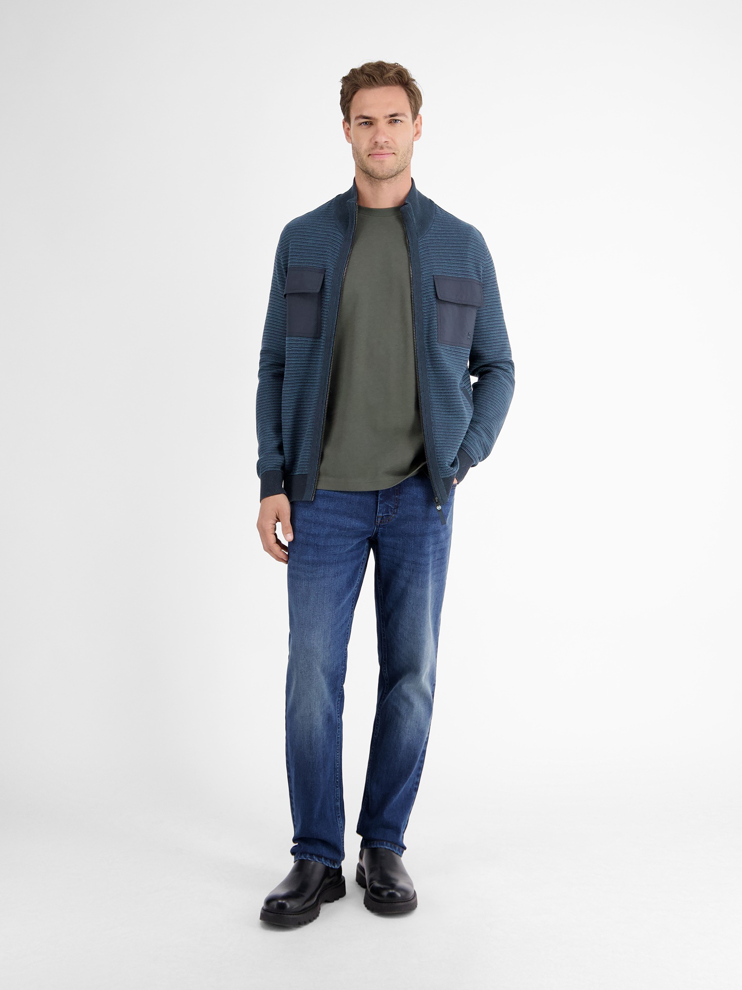LERROS Strickjacke »LERROS Sportive Strickjacke für Herren«