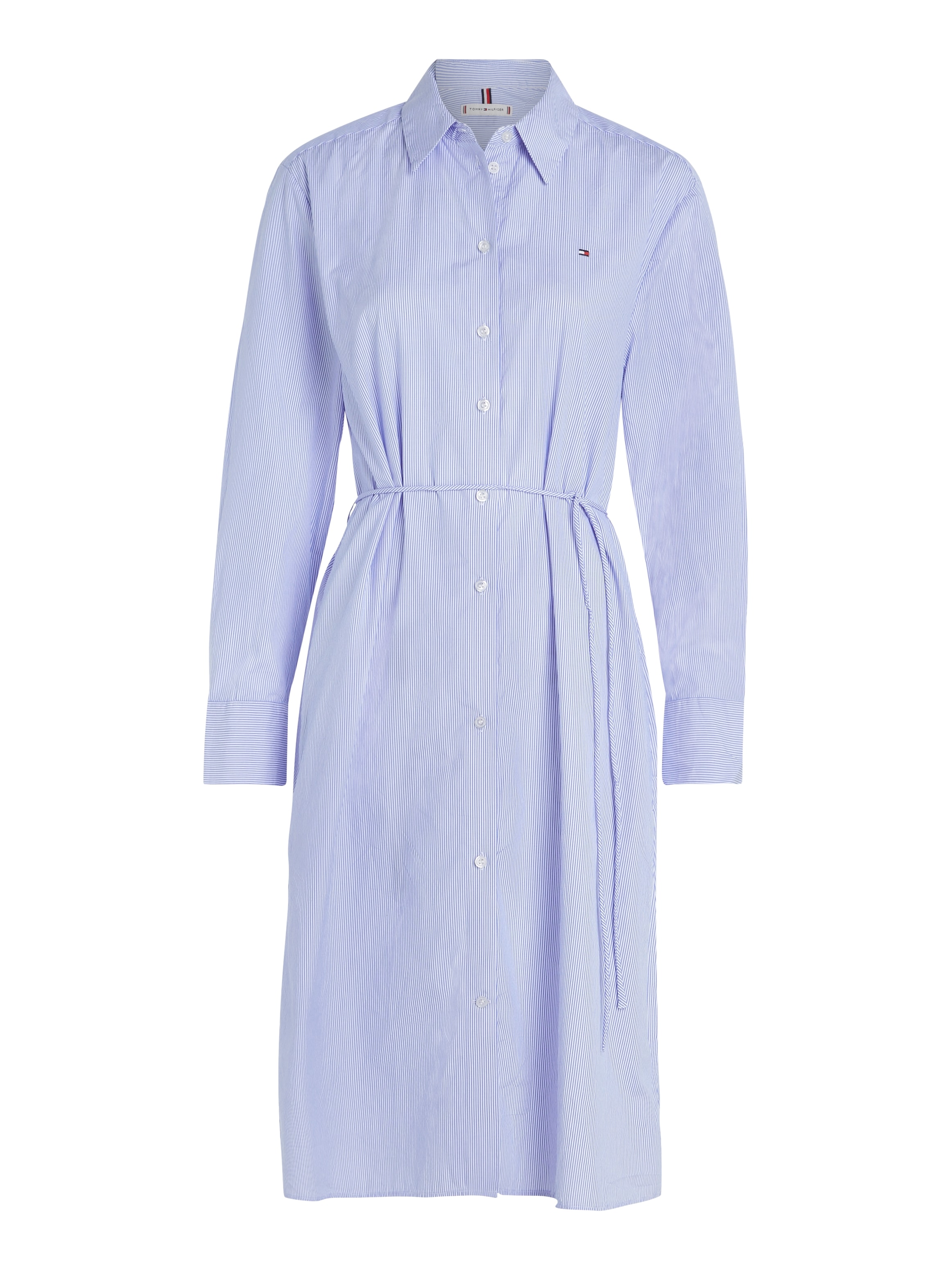 Tommy Hilfiger Shirtkleid »ESSENTIAL STP KNEE SHIRT DRESS«, mit Logoprägung