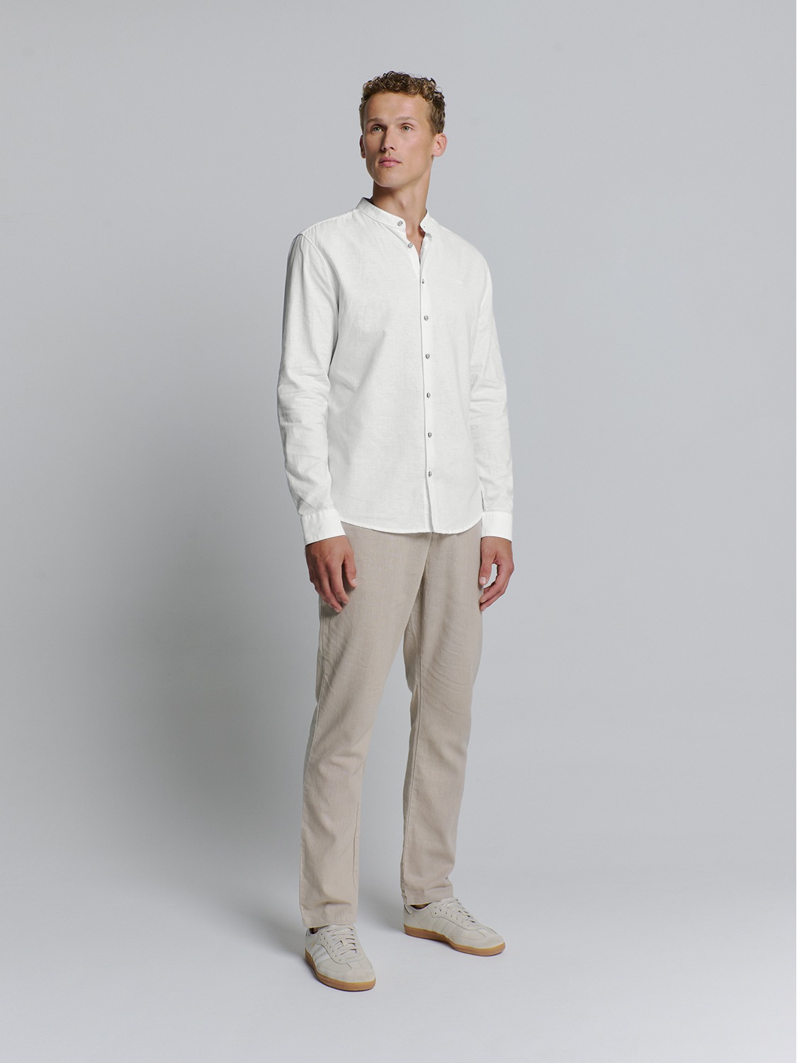 Thumbnail - NO EXCESS Langarmhemd "No Excess Leinenhemd"