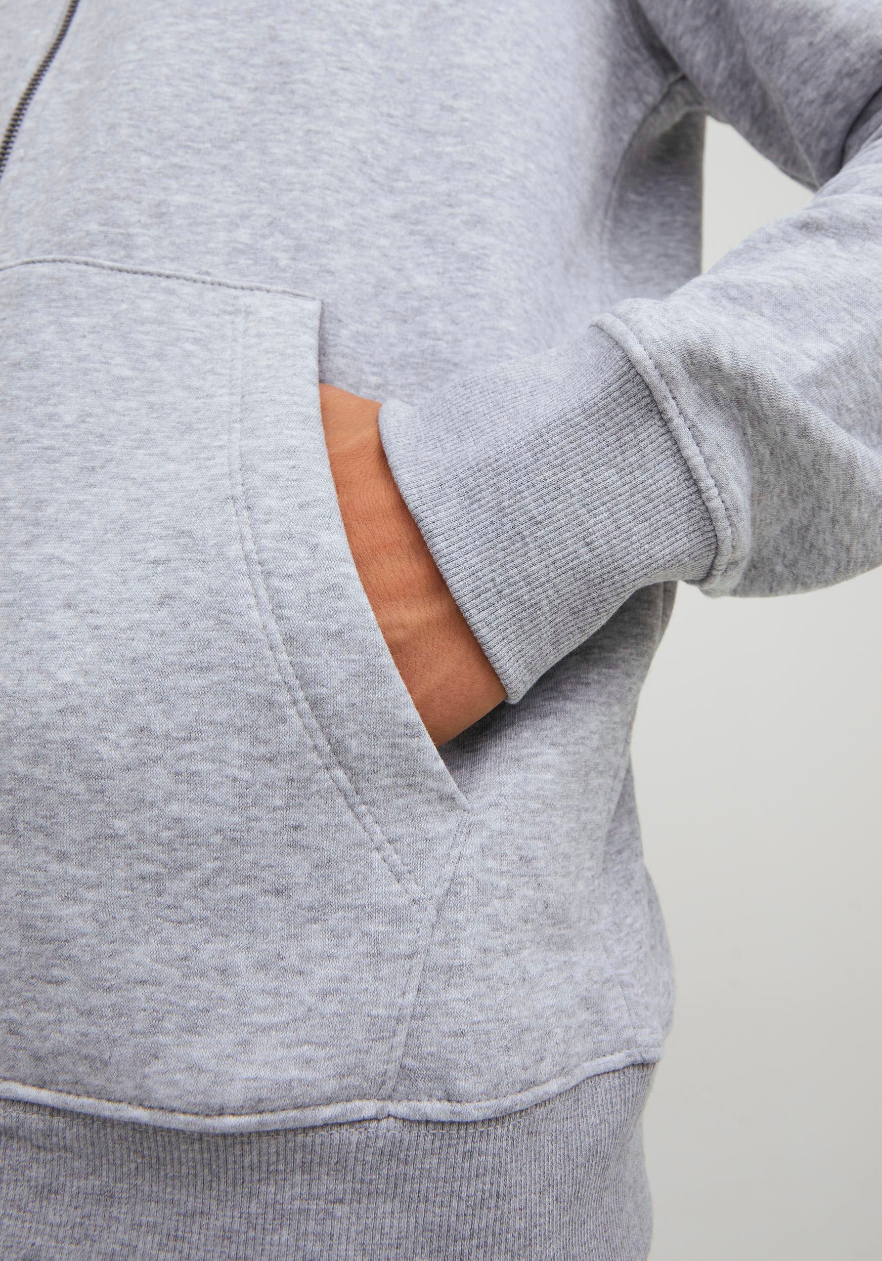 Thumbnail - Jack & Jones Kapuzensweatjacke "JJESTAR Basic Hoodie, Eingrifftaschen und angenehmem Materialmix" Kapuze, regular fit, B...