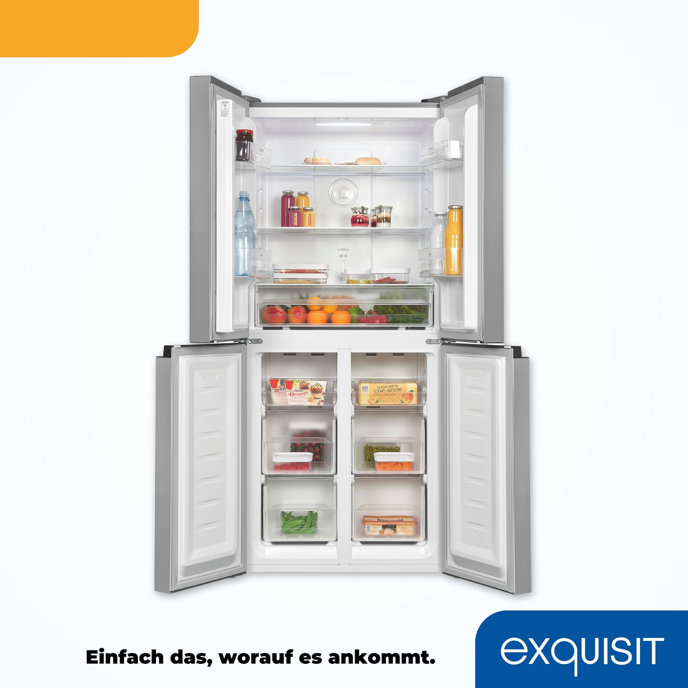 exquisit Multi Door »MD365-125-040D inoxlook«