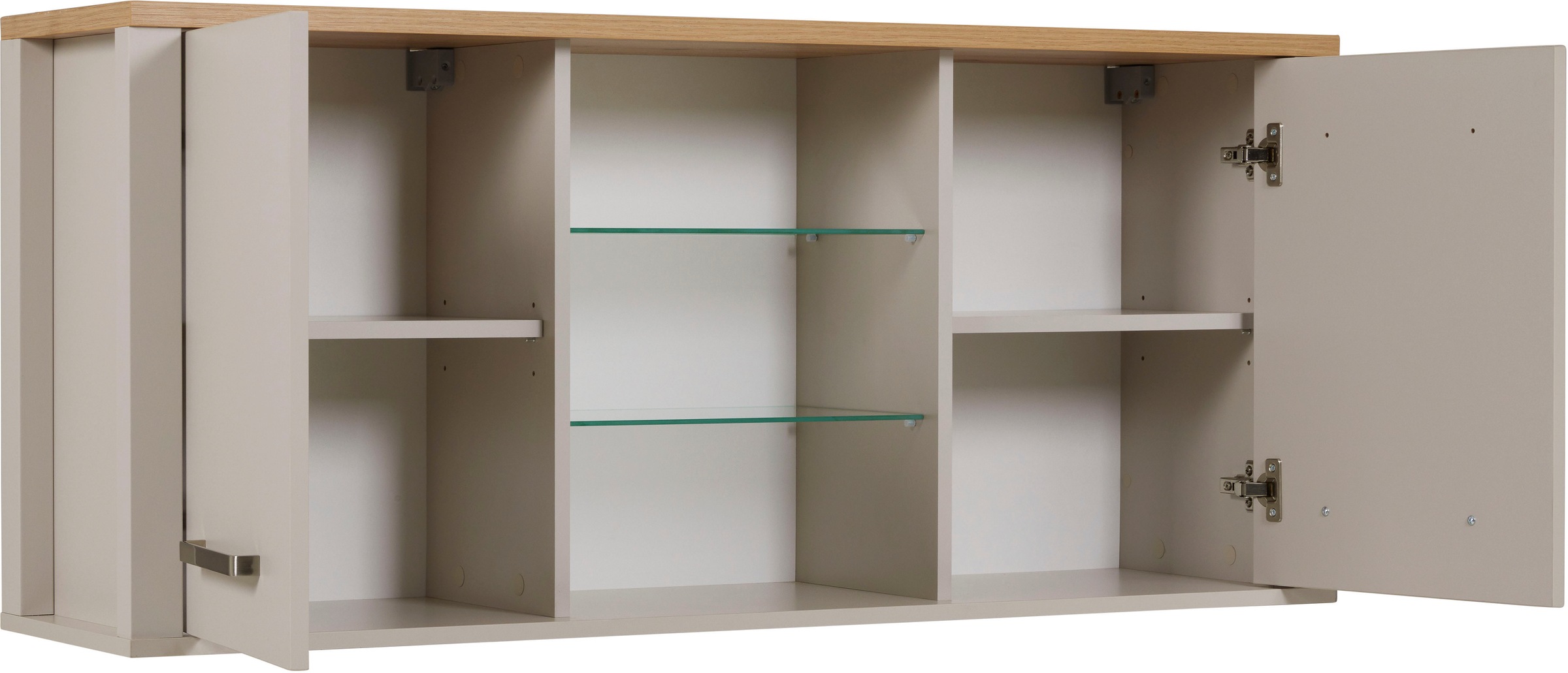 Inter Link Küchenzeile »Pienza, Einbauküche, Küchenblock, Küchenmodul, Kompaktküche« Ohne E-Geräte für Spülmaschine Kochfeld Backofen Kühlschrank B: 300 cm