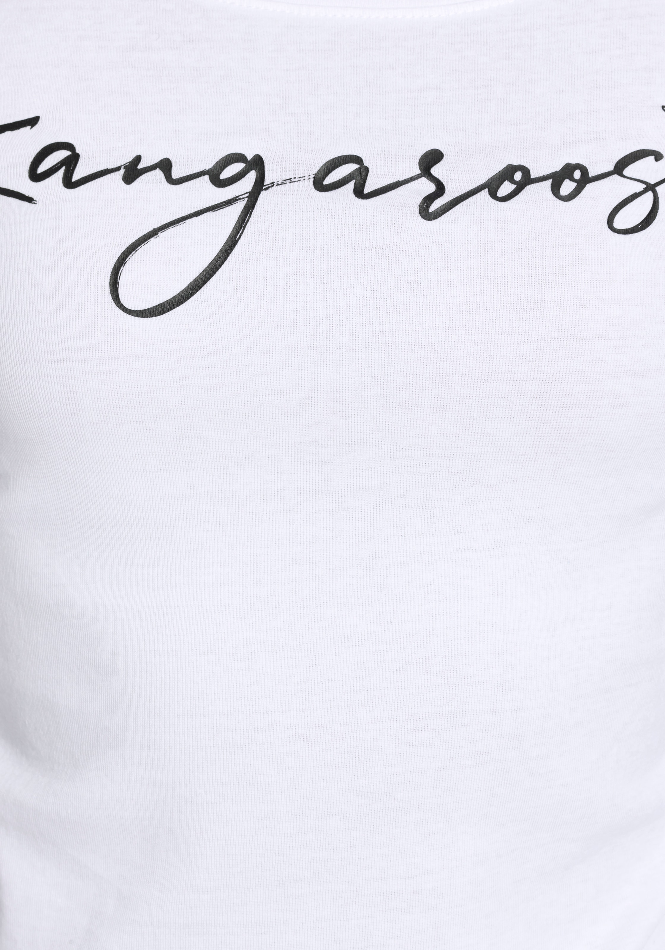 KangaROOS Longsleeve, Langarm, sehr figurbetont, aus Rippware, aus 100% Baumwolle