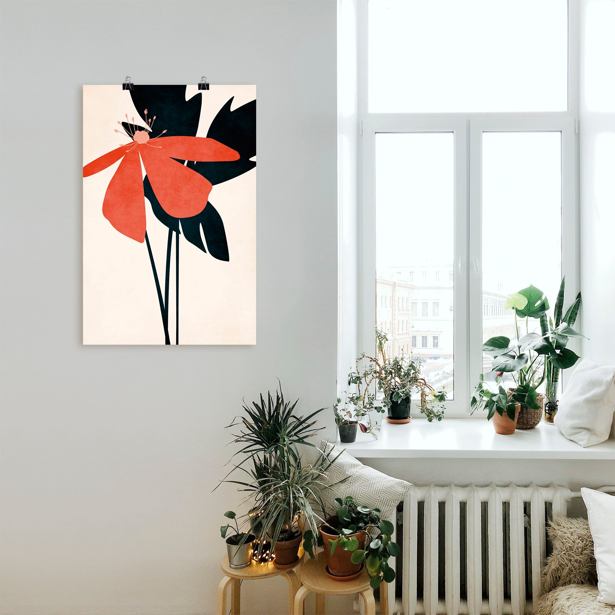 Artland Wandbild »Denke an dich«, Blumenbilder, (1 St.), als Leinwandbild, Poster in verschied. Größen