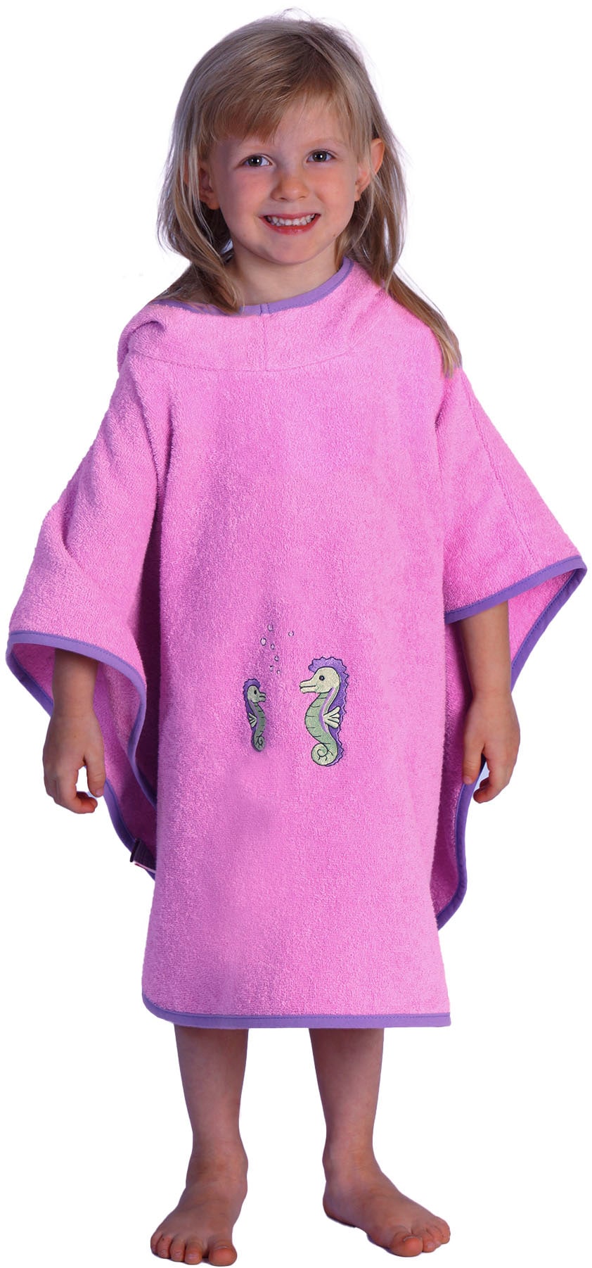 Wörner Badeponcho "Seepferdchen", 1 Stk. maschinenwaschbar, trocknergeeigne günstig online kaufen
