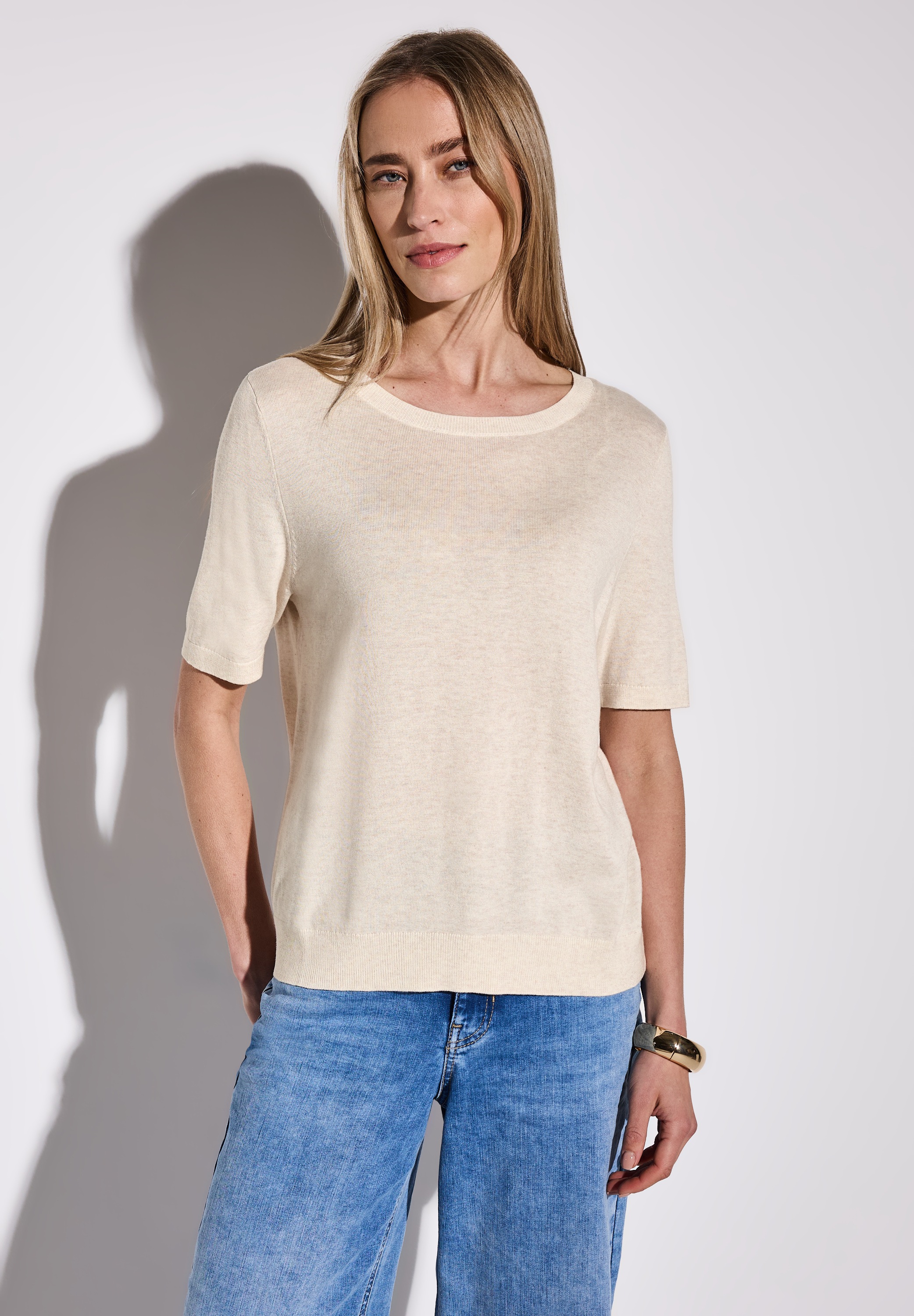 STREET ONE Strickpullover, Rundhalsausschnitt günstig online kaufen