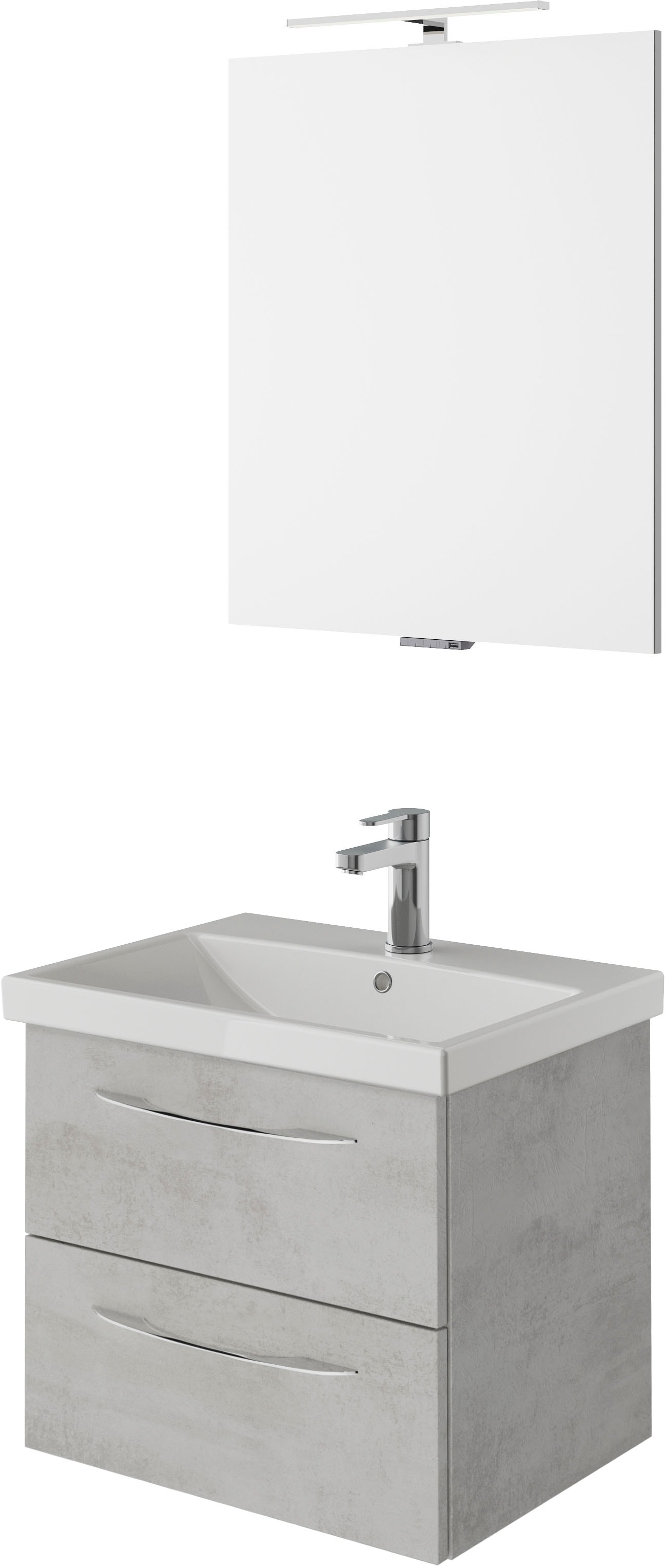 Saphir Badmöbel-Set "Serie 4035 2-teilig, Keramikwaschtisch mit LED-Spiegel günstig online kaufen