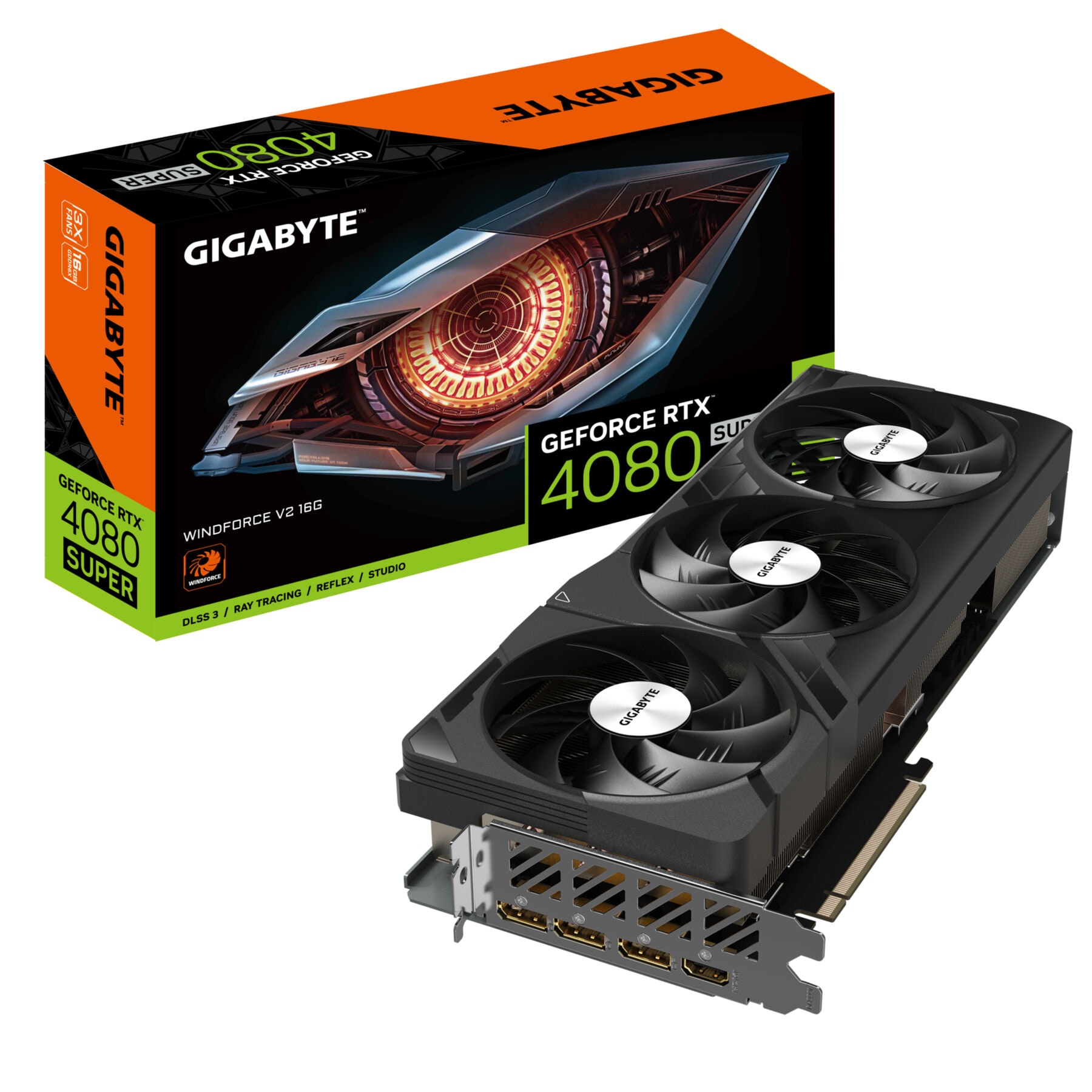 Gigabyte Grafikkarte »GeForce RTX 4080 SUPER WINDFORCE V2 16G«