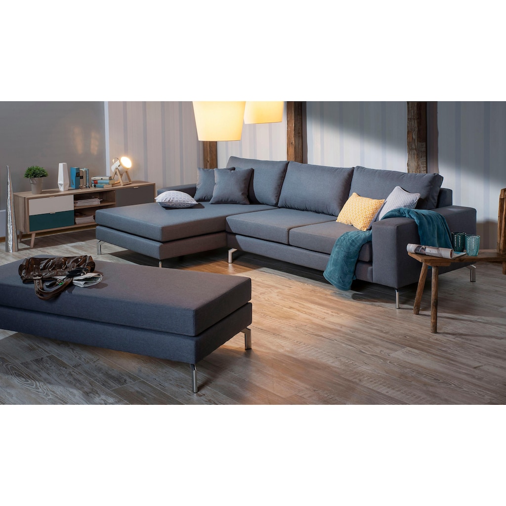 Max Winzer® Ecksofa »Flori«, (Spar-Set, Ecksofa und Hocker)