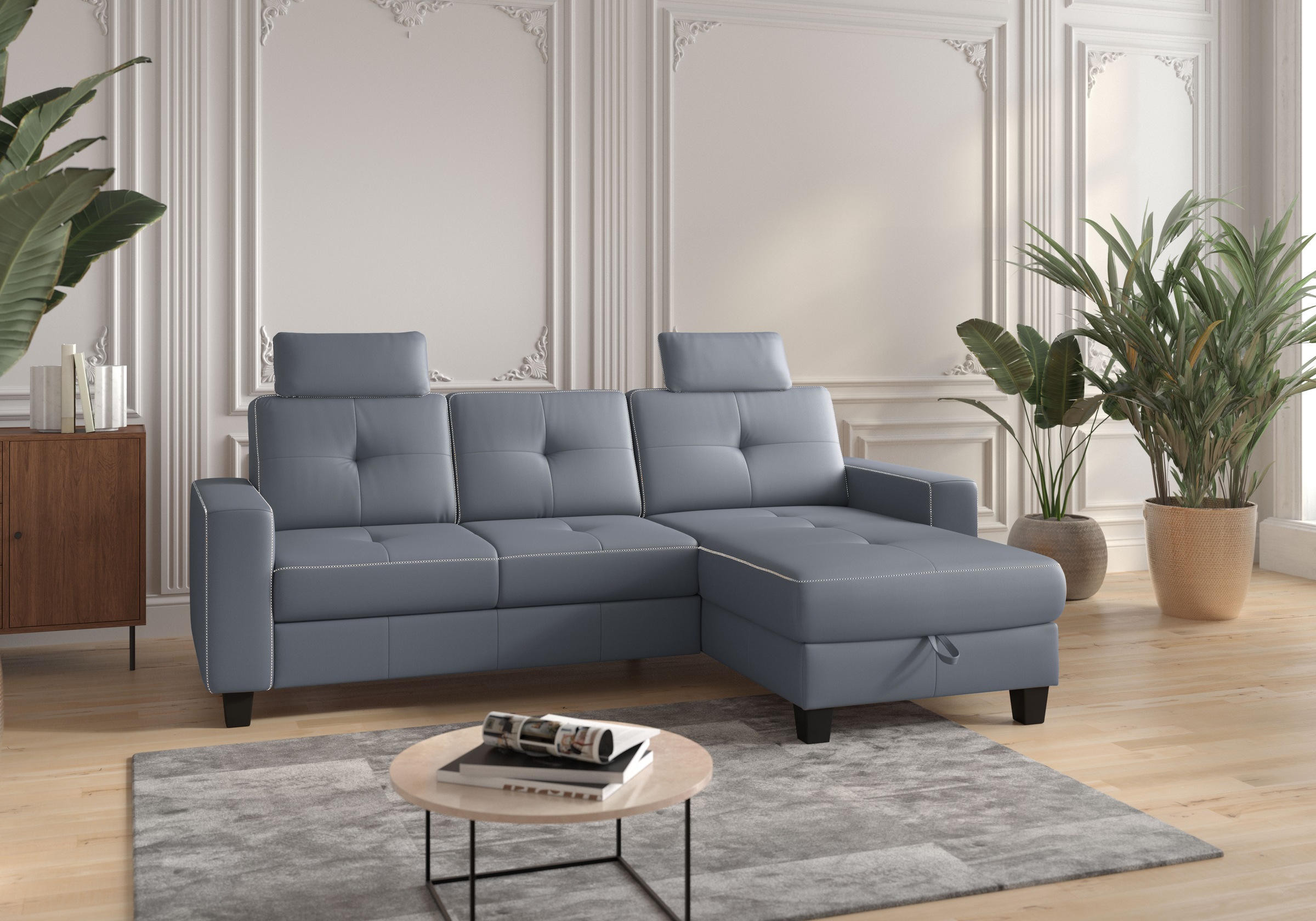 PLACES OF STYLE Ecksofa "Varese" wahlweise mit Bettfunktion und Bettkasten günstig online kaufen