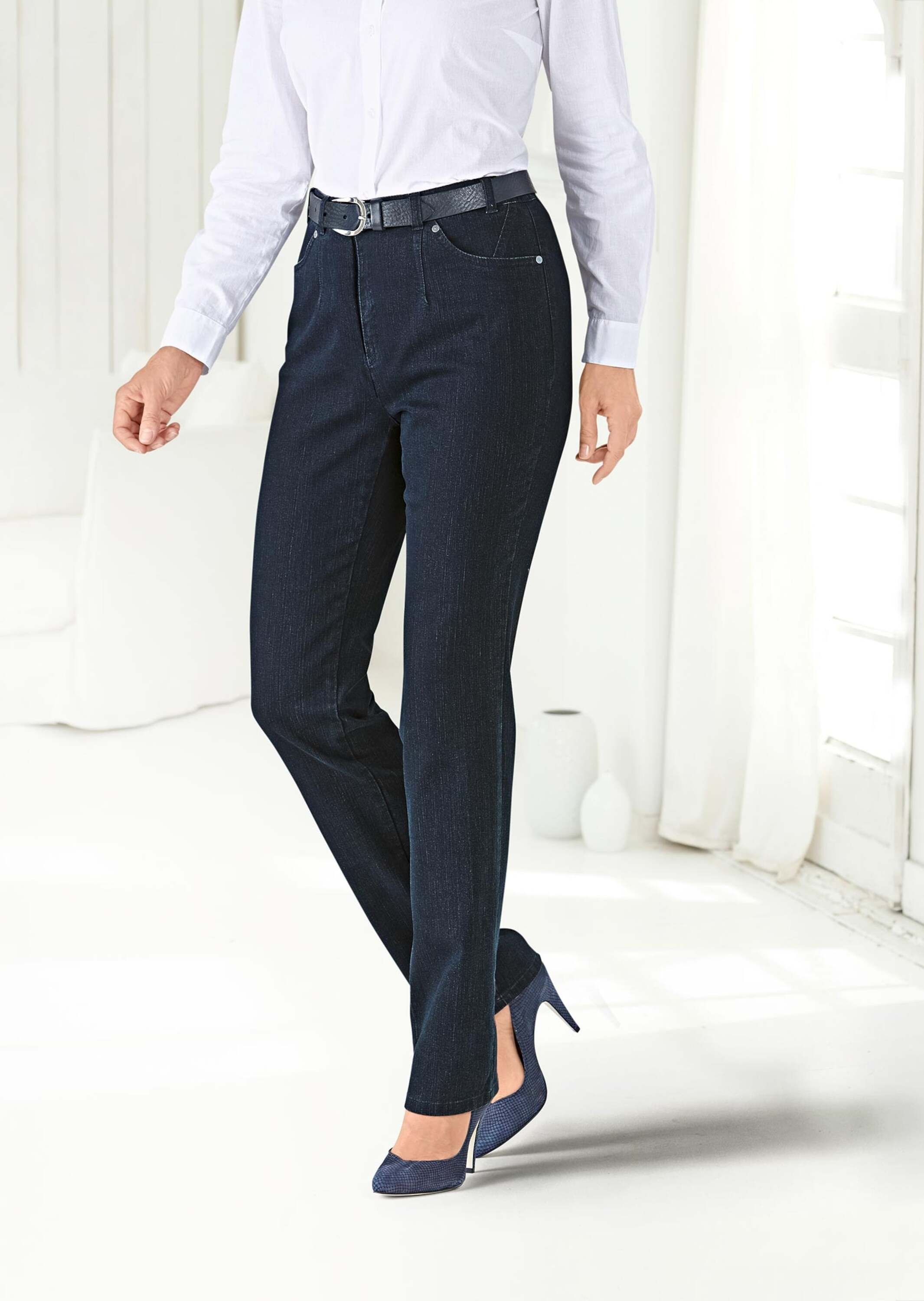 Thumbnail - GOLDNER Regular-fit-Jeans "Schlichte Jeanshose ANNA"