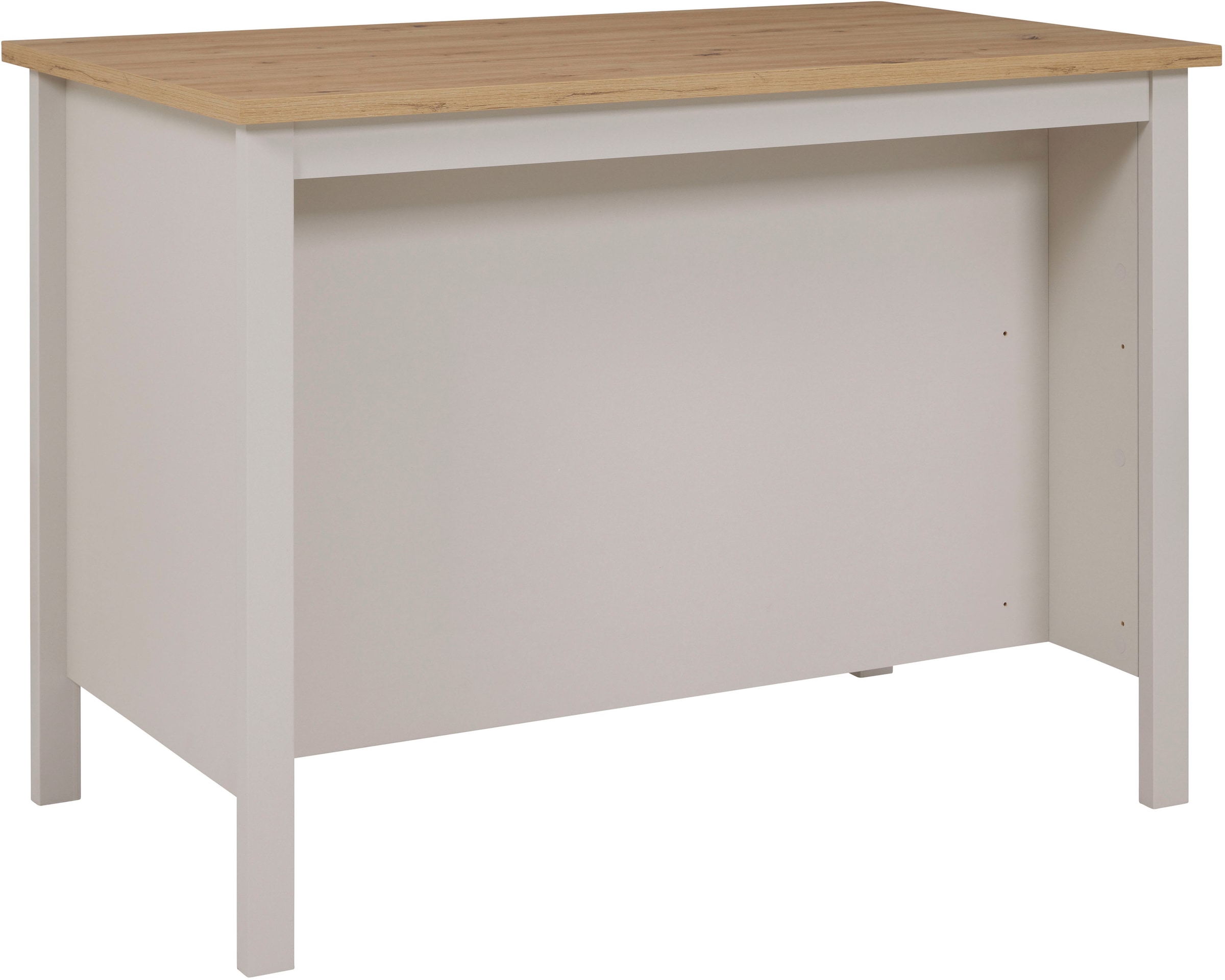 Inter Link Bartisch »Pienza, multifunktional für Küche & Essbereich, Kaschmir, Skandi Look« 1 Stk. tlg. Kücheninsel mit Soft-Close, Platz für 2 Hocker, 124x75x91 cm