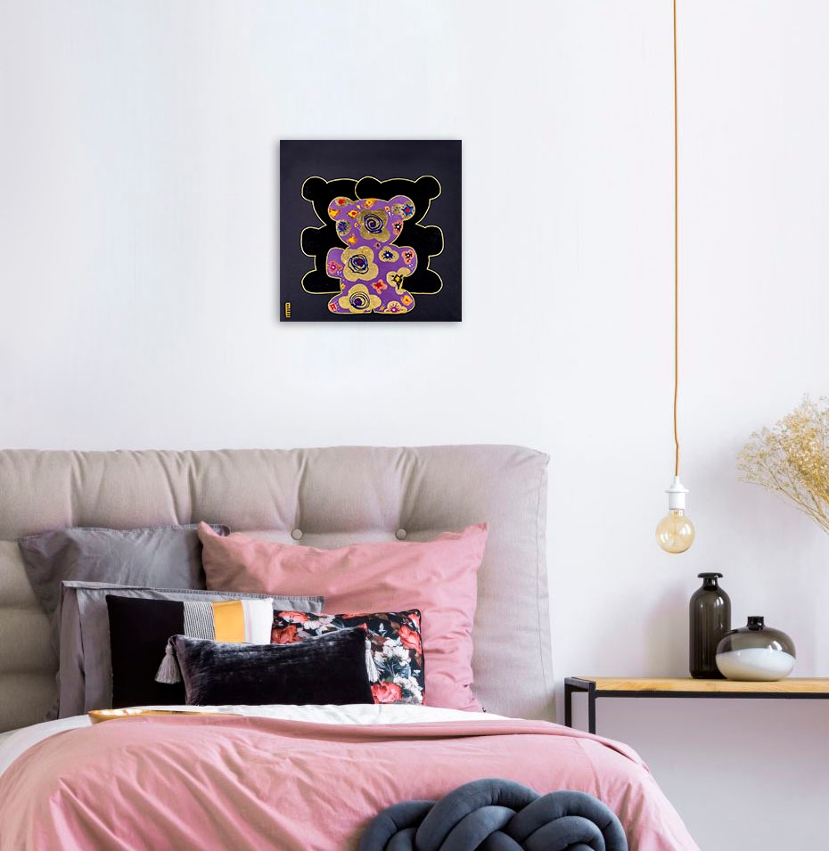 queence Leinwandbild »Bears IX« Bär | Bären | Kunst 1 Stk. tlg. Premium-Leinwandstoff, Handarbeit aus Deutschland
