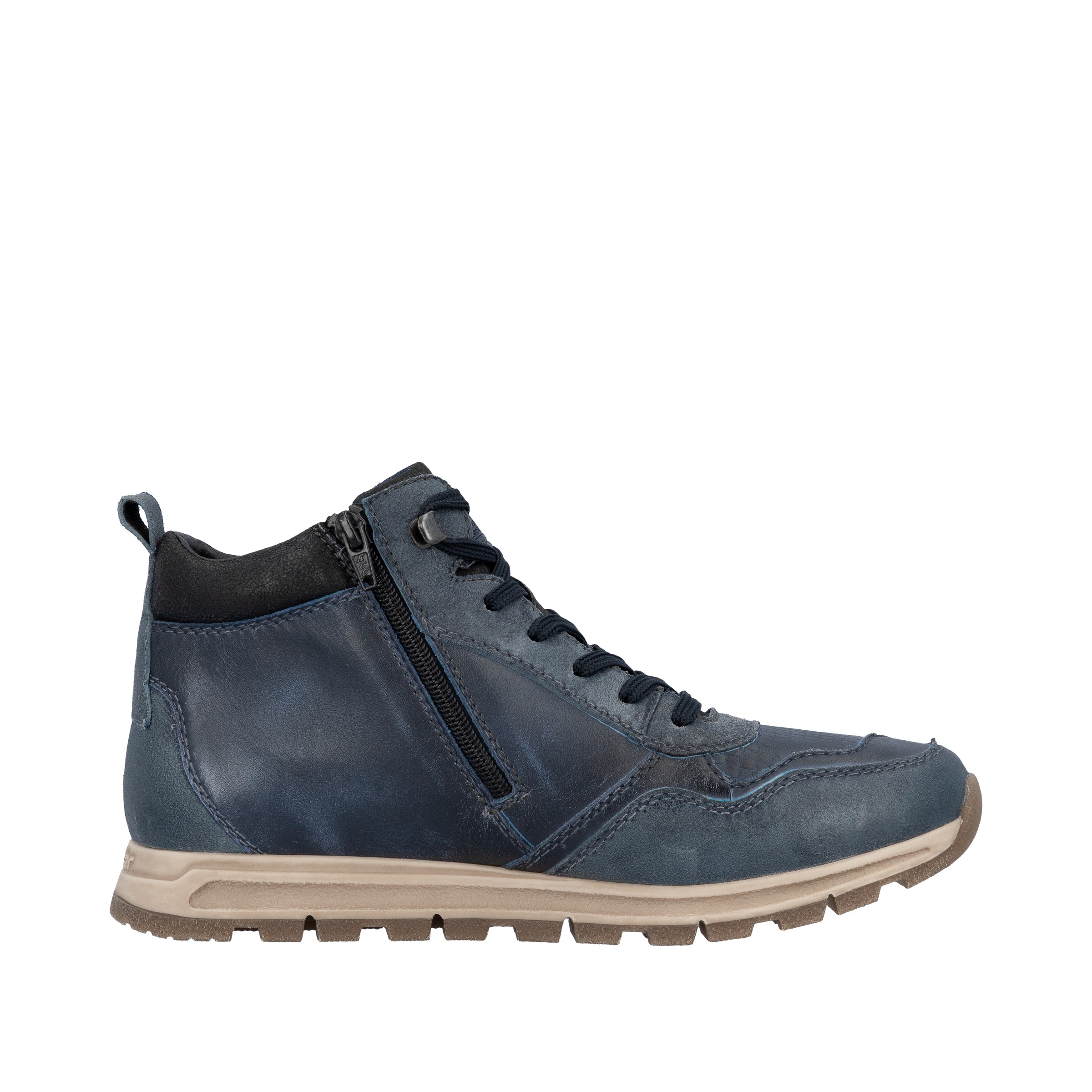 Rieker Sneakerboots, Schnürboots, High Top Sneaker, Schnürschuh mit Innenreißverschluss