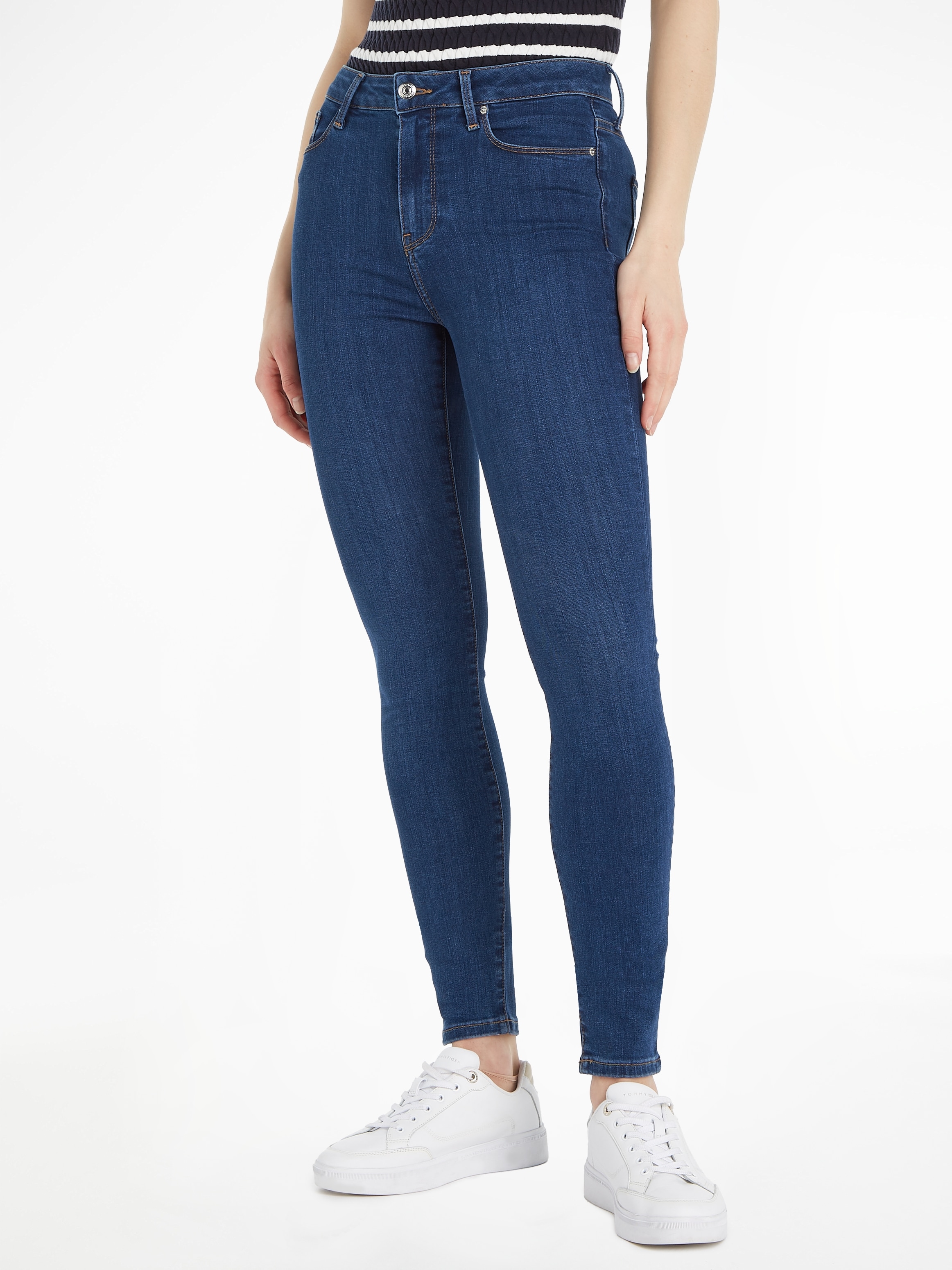 Skinny-fit-Jeans online »TH blauer kaufen SKINNY Tommy HW | HARLEM U FLEX in Waschung BAUR Hilfiger KAI«,