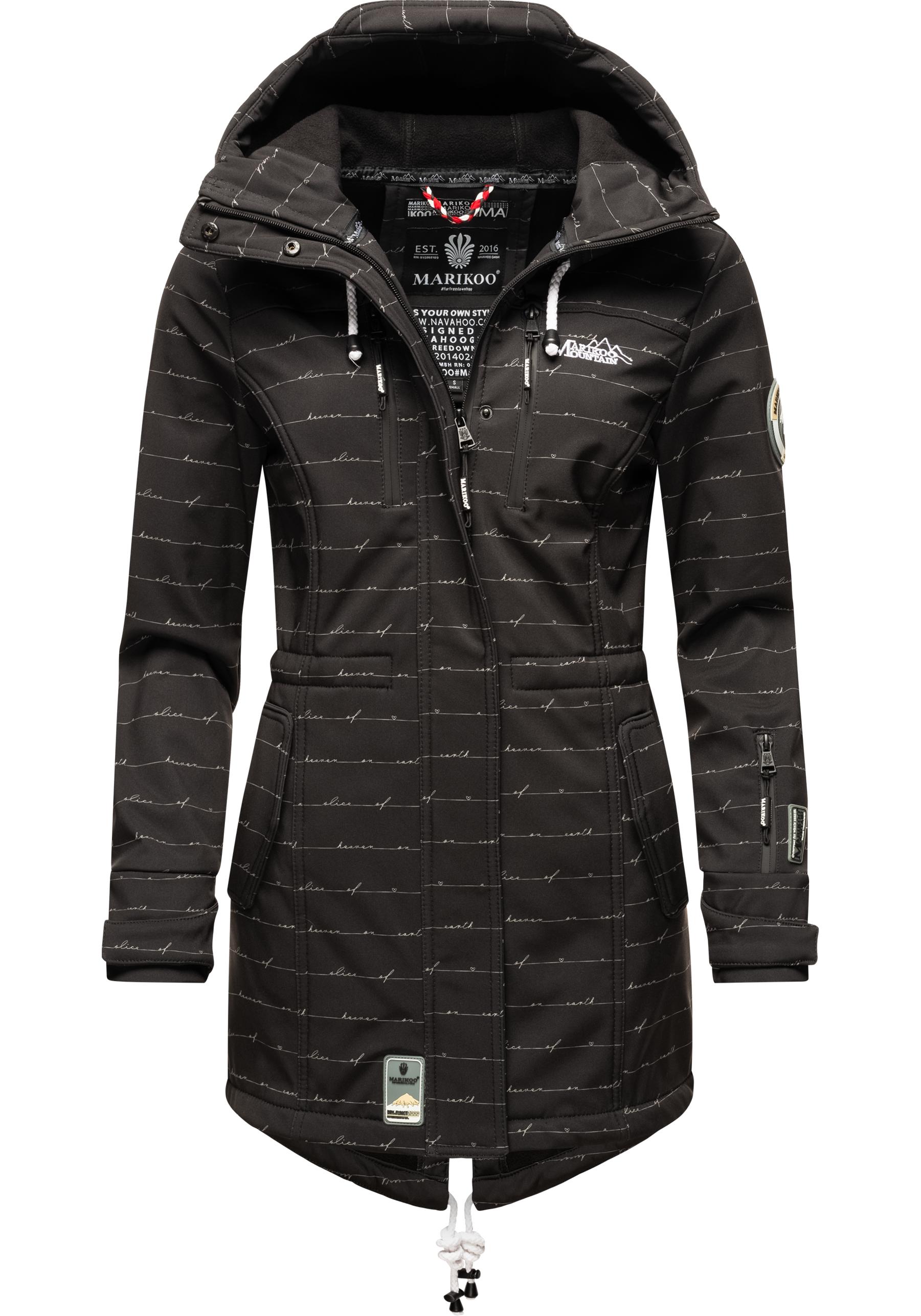 Marikoo Funktionsmantel "Zimtzicke" Softshell Parka mit Kapuze