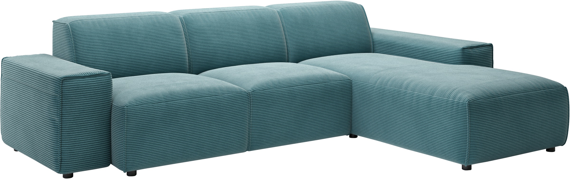 andas Ecksofa »Glimminge L-Form auch in Breitcord, Feincord + Easy care-Bezug,«, Breite 264, Zierkissen