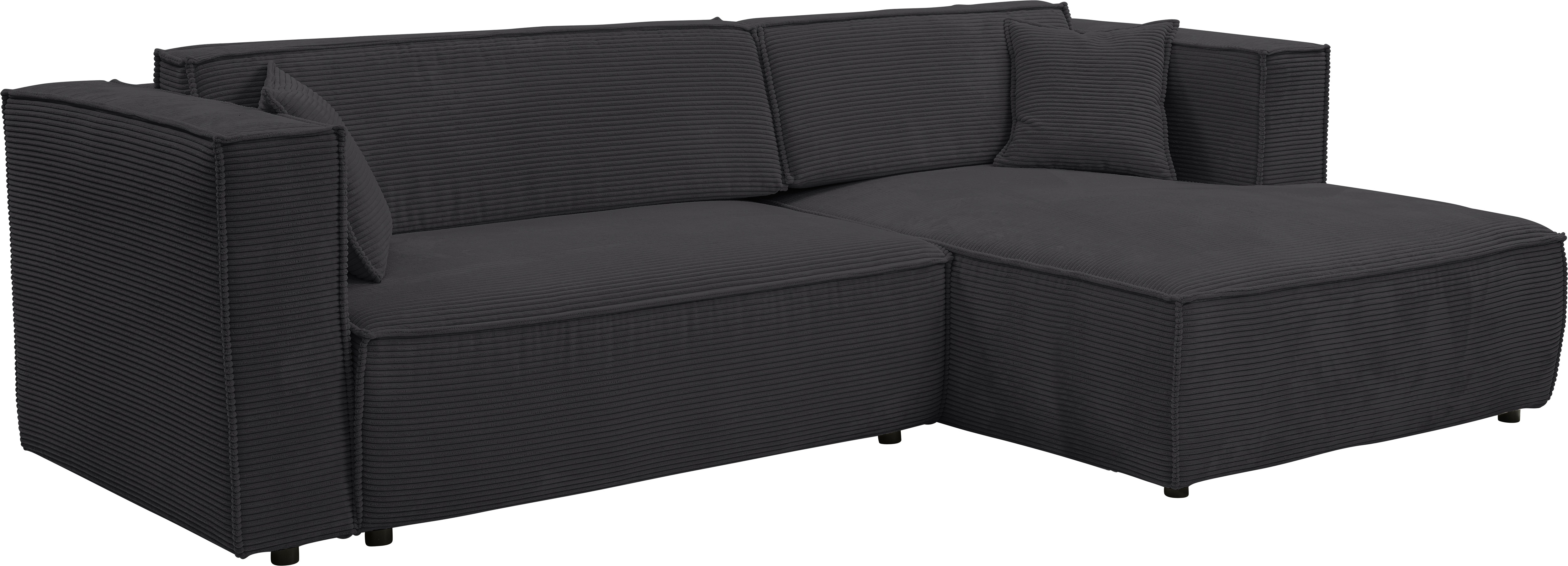 Thumbnail - WERK2 Ecksofa "Atlanta-New, modernes Design, Stellmaße 280x147cm, L-Form, Kedernaht", hoher Komfort, Schlaffunktion & Be...