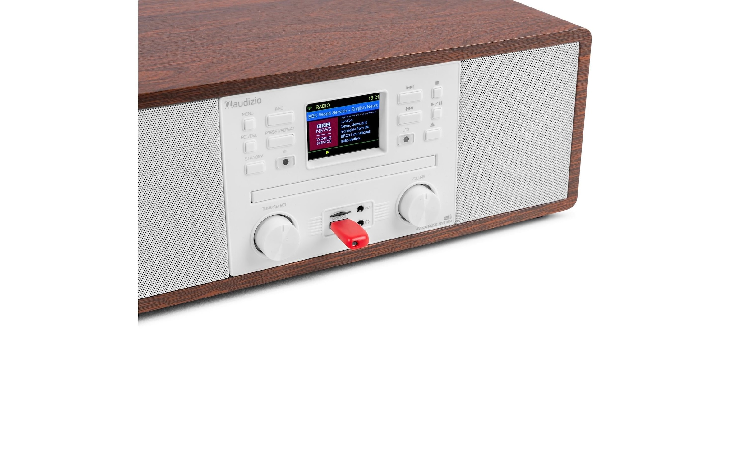 AUDIZIO Digitalradio (DAB+) »Avola-WHT DAB+/FM Radio mit BT u. CD, WLAN« ( )
