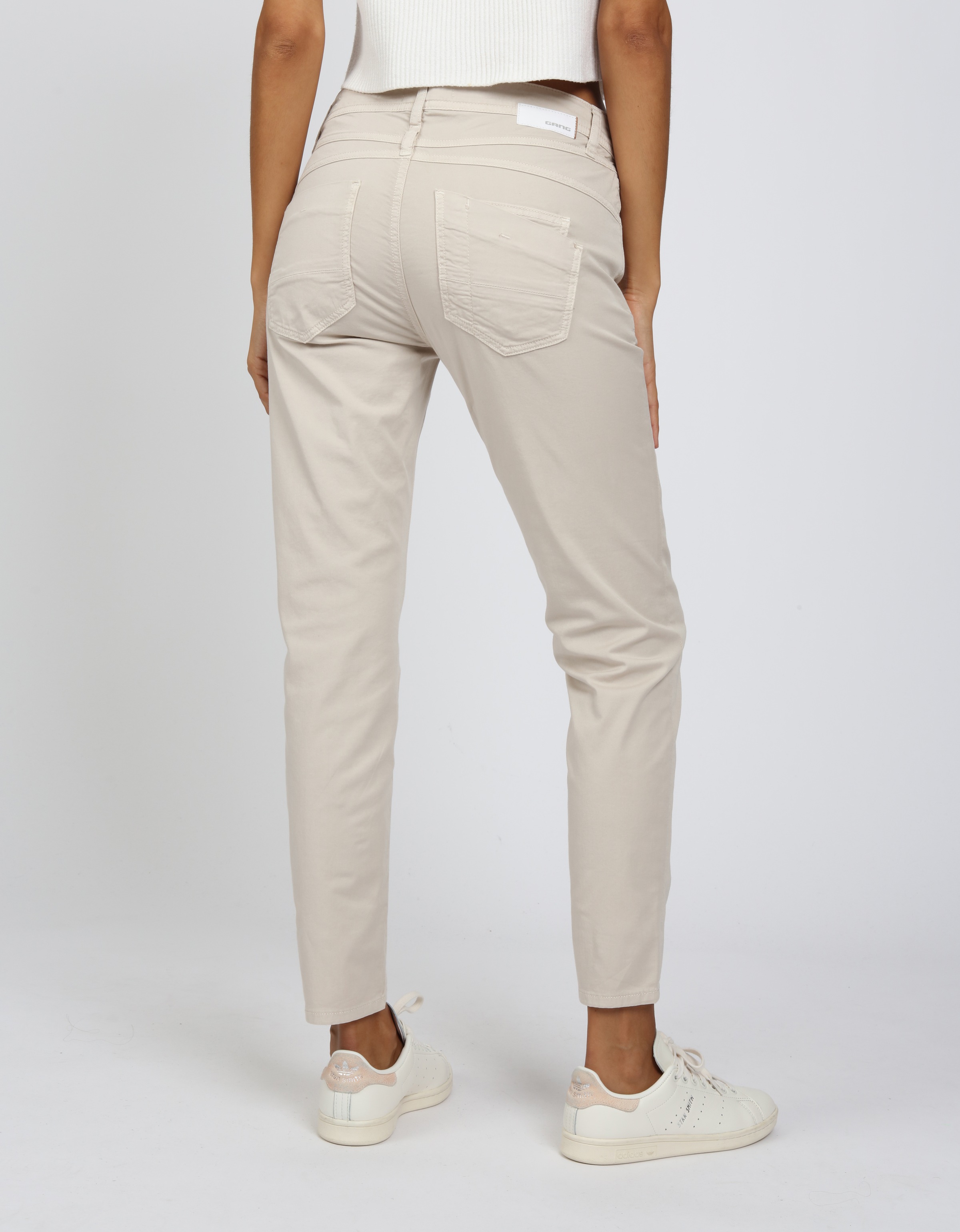 GANG Relax-fit-Jeans "94AMELIE CROPPED" aus robustem Gabardine Stretch günstig online kaufen