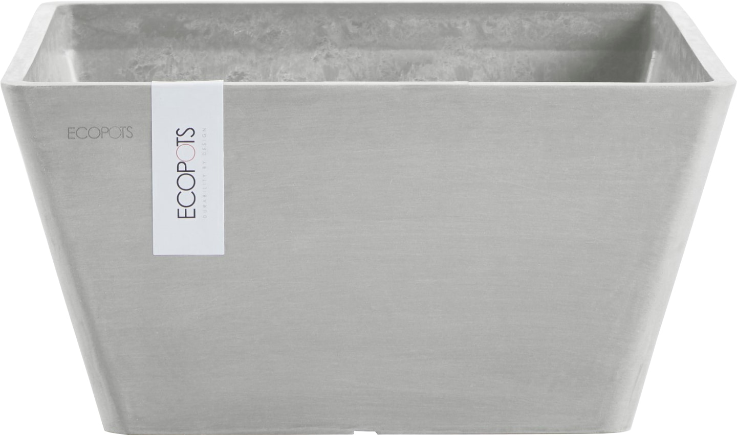 Blumentopf »BERLIN White Grey«, BxTxH: 25x25x12,8 cm