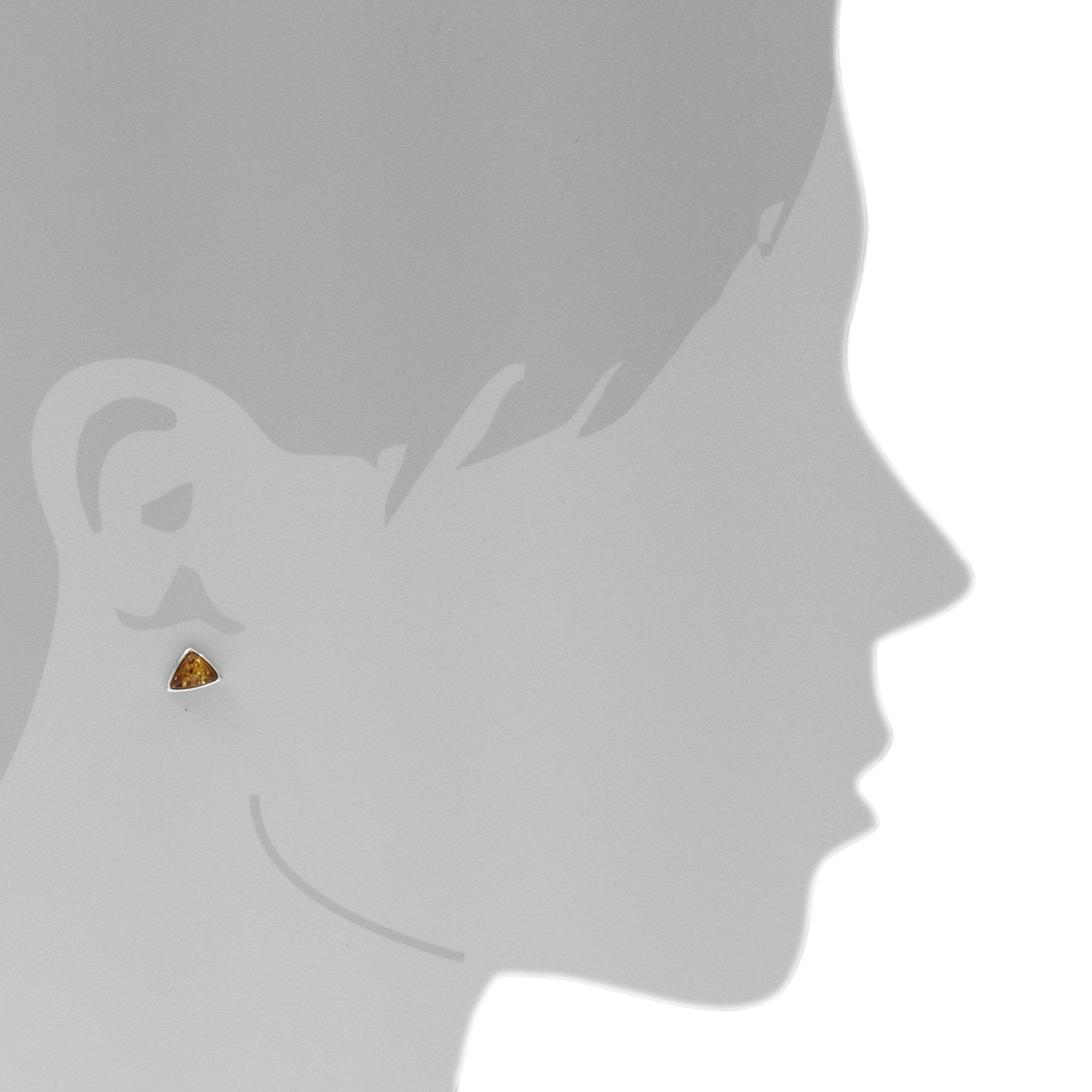 OSTSEE-SCHMUCK Paar Ohrstecker »- Reia - Silber 925/000 - Bernstein«
