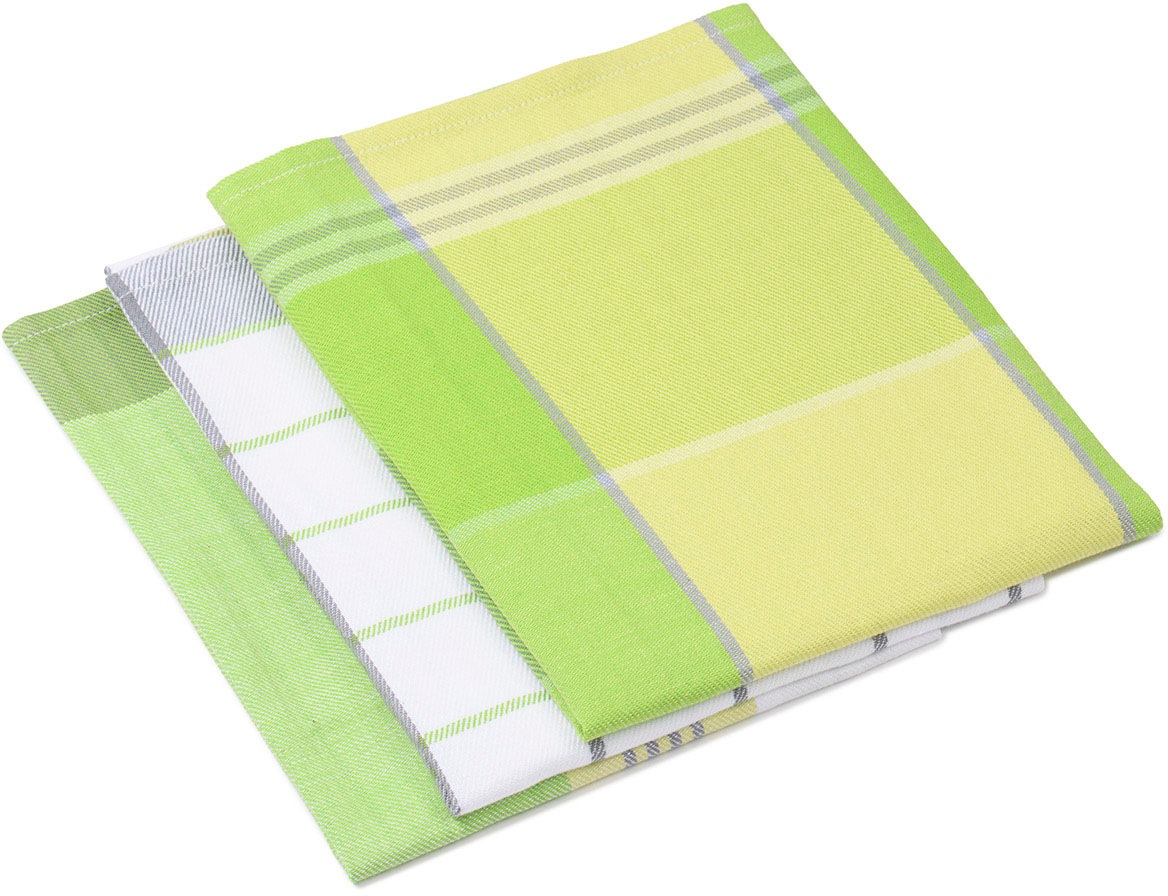 Thumbnail - Gözze Geschirrtuch "Geschirrtücher, Des. 60058" Maß: 50 x 70 cm, Set: 2x kariert und 1x gestreift