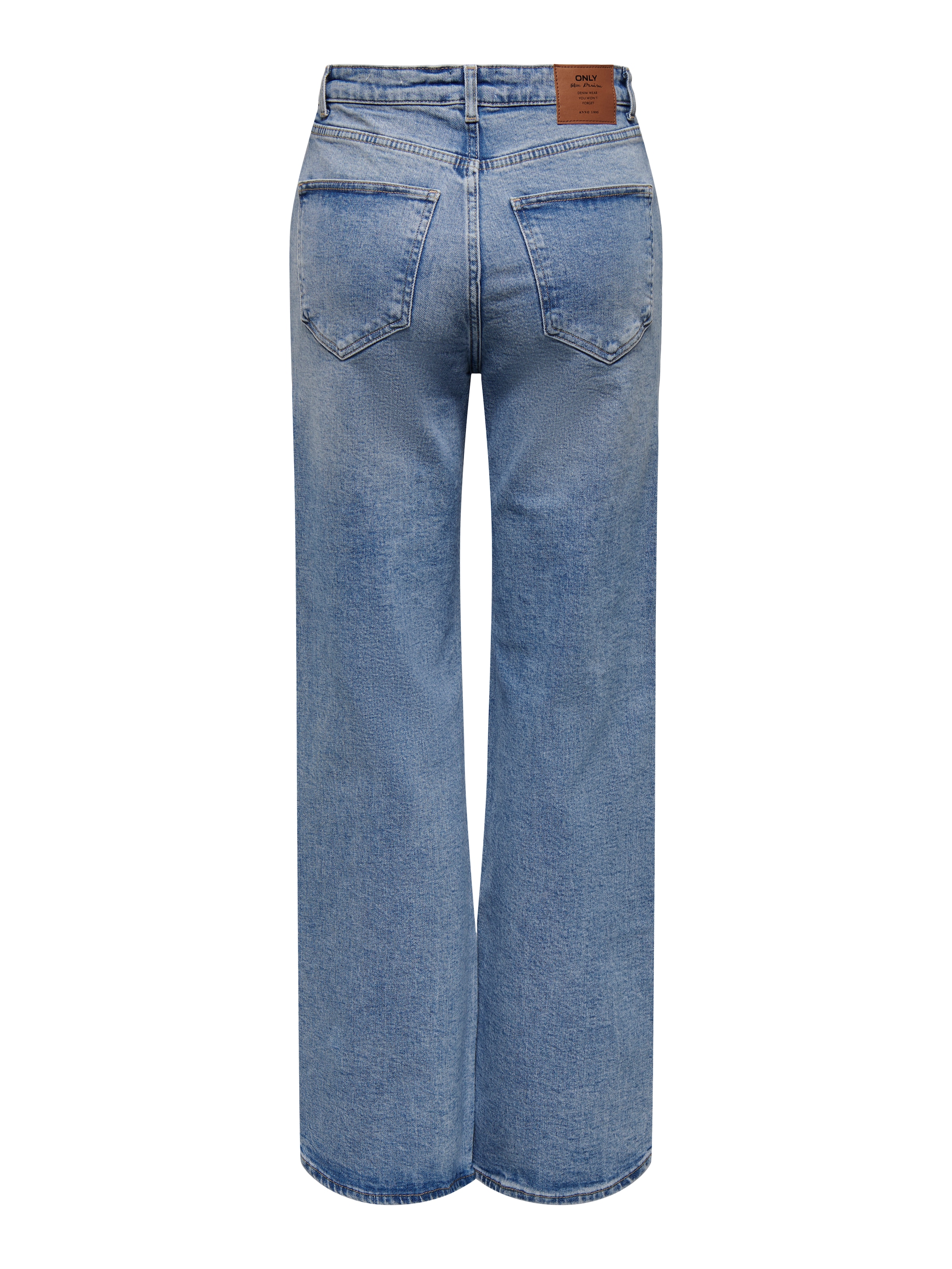 ONLY High-waist-Jeans »ONLJUICY HW RHINESTONE WIDE REA365 DNM« Baumwollmischung, Pailletten-Details, high waist, wide fit