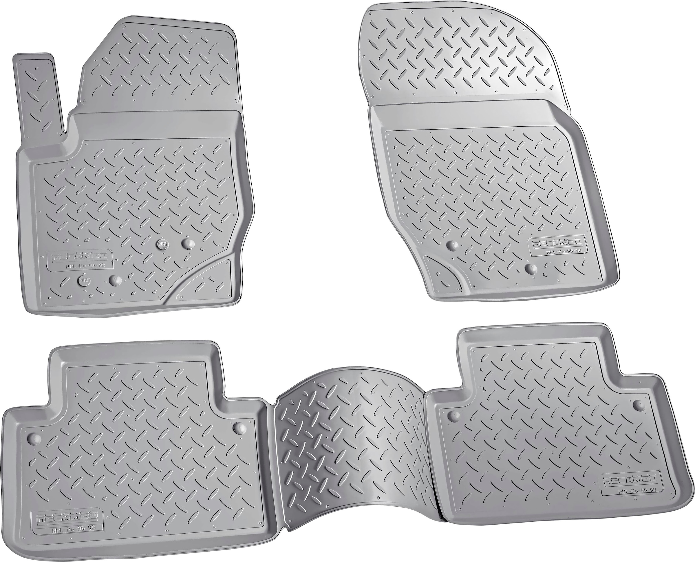 RECAMBO Passform-Fußmatten »CustomComforts«, Volvo, XC90, (Set, 4 St.), I  2002 - 2014, perfekte Passform auf Raten | BAUR