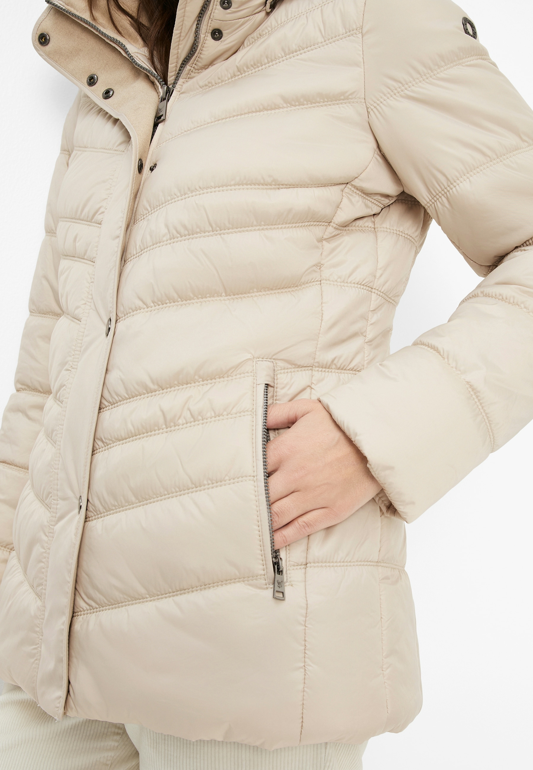 Fuchs Schmitt Steppjacke mit Kapuze mit schräger Steppung