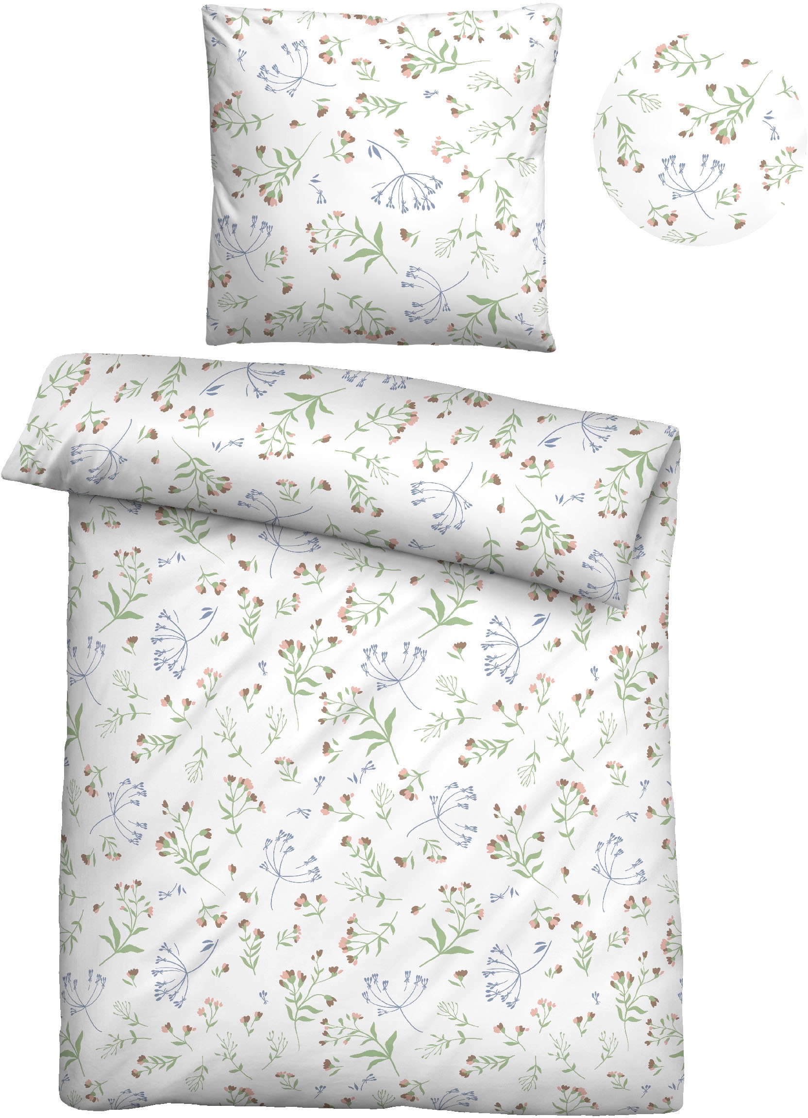 Castell - Markenbettwäsche Bettwäsche "Tilda" 2 Stk. hautsympathisch, 100% günstig online kaufen