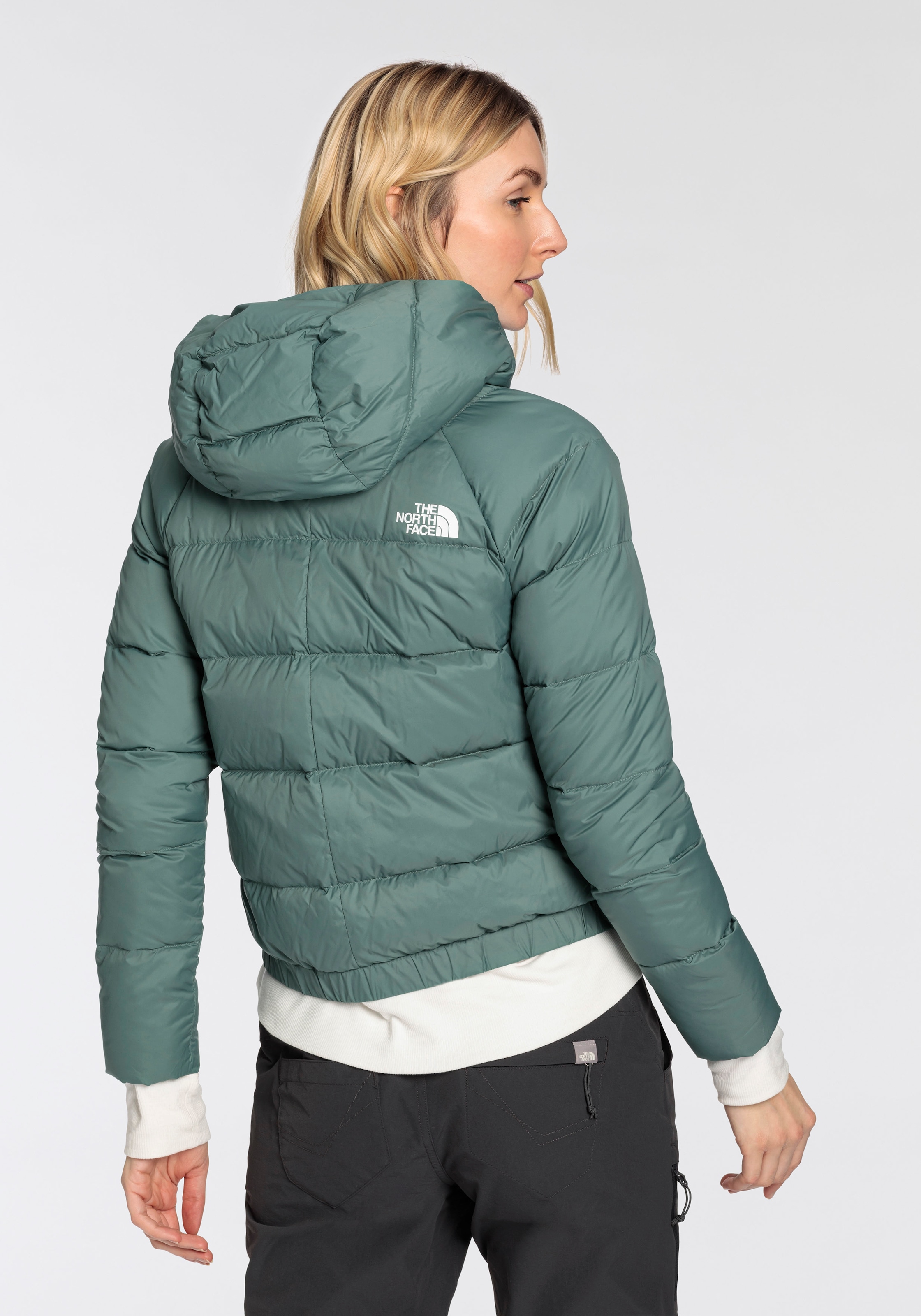 The North Face Daunenjacke »W HYALITE DOWN HOODIE - EU«, (1 St.), mit Kapuze, ATMUNGSAKTIV und WASSERABWEISEND